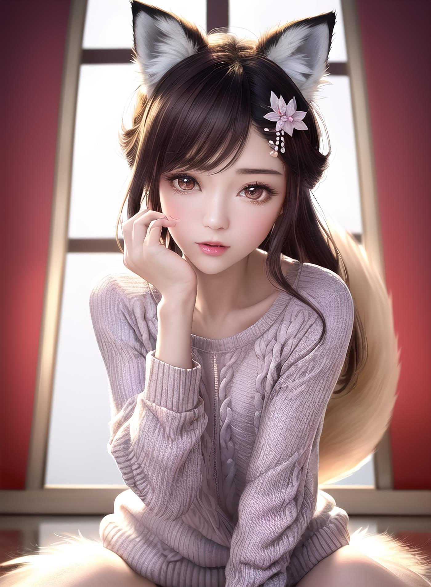 图片[51]-AI绘画 011 2K高清 狐狸姐姐 [146P] – 速更版-美库