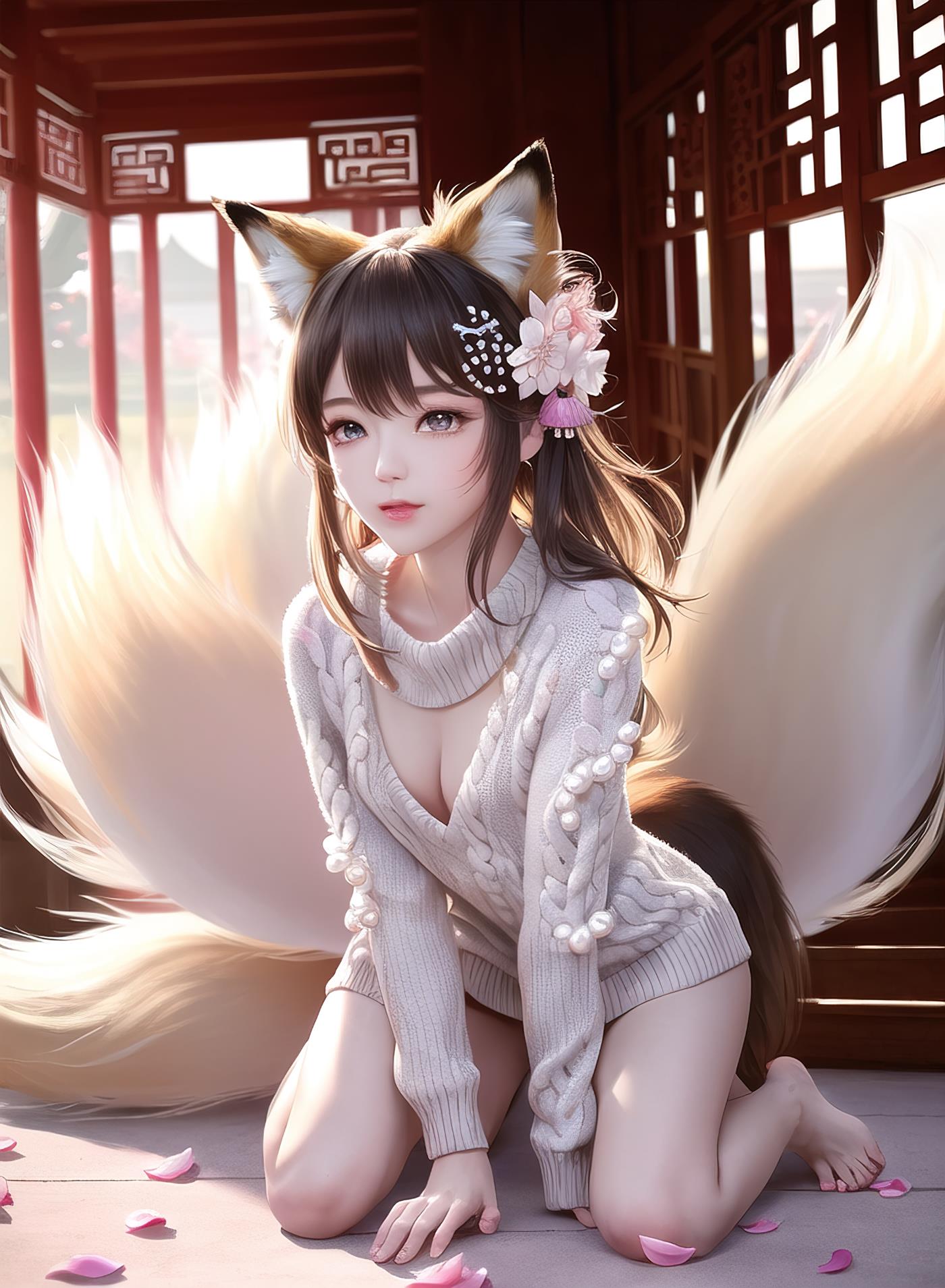 图片[55]-AI绘画 011 2K高清 狐狸姐姐 [146P] – 速更版-美库