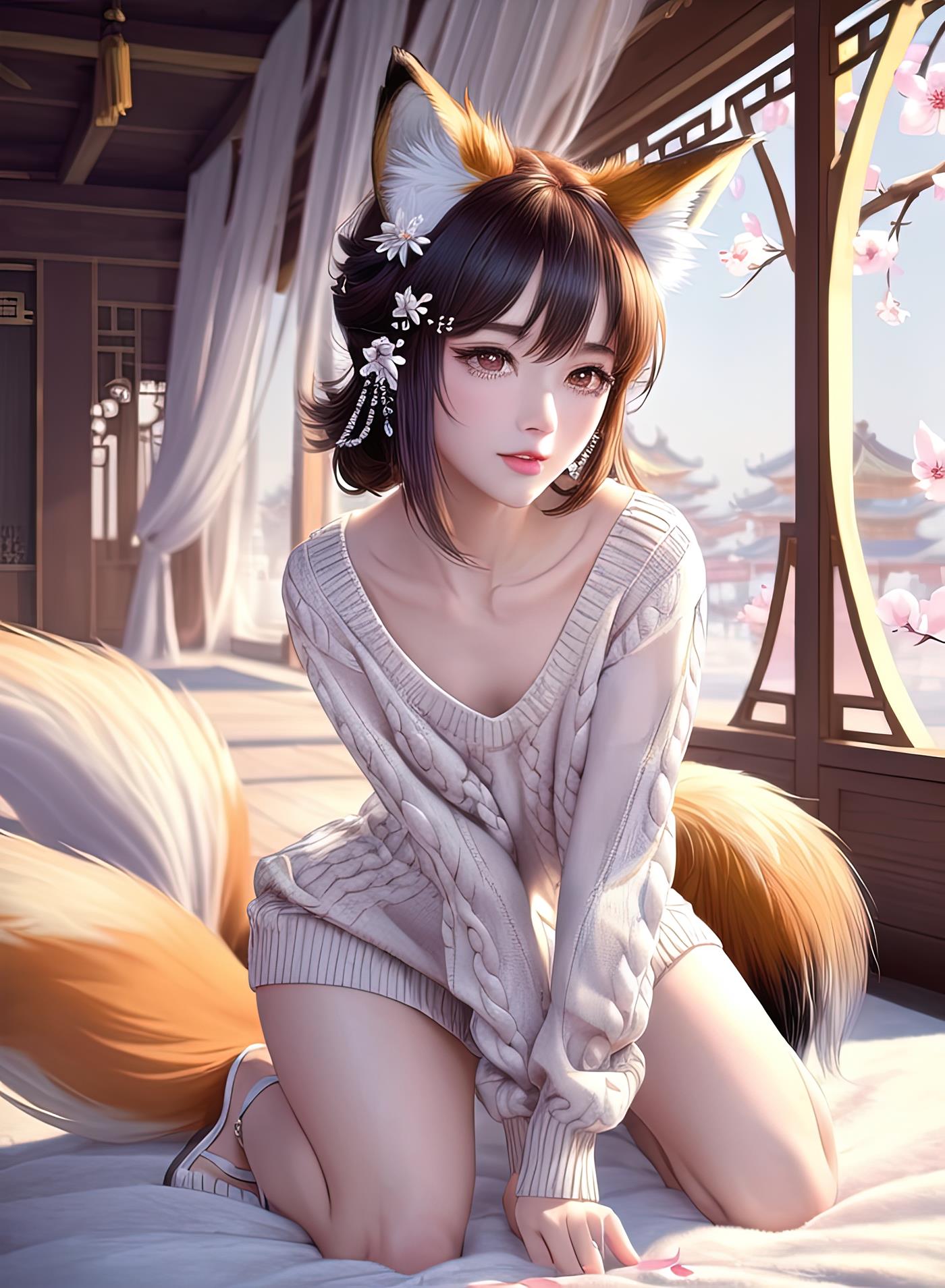 图片[59]-AI绘画 011 2K高清 狐狸姐姐 [146P] – 速更版-美库