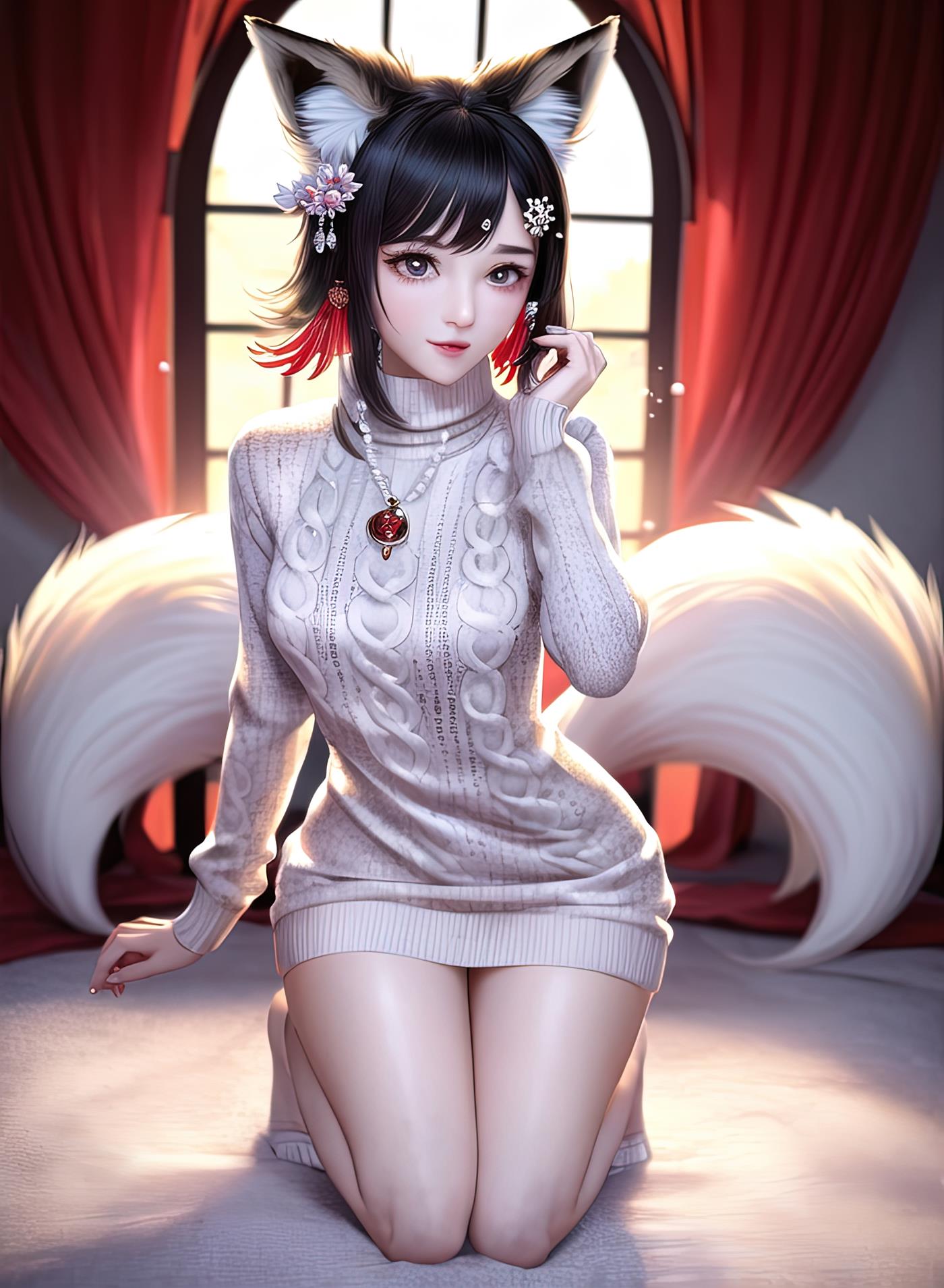 图片[65]-AI绘画 011 2K高清 狐狸姐姐 [146P] – 速更版-美库