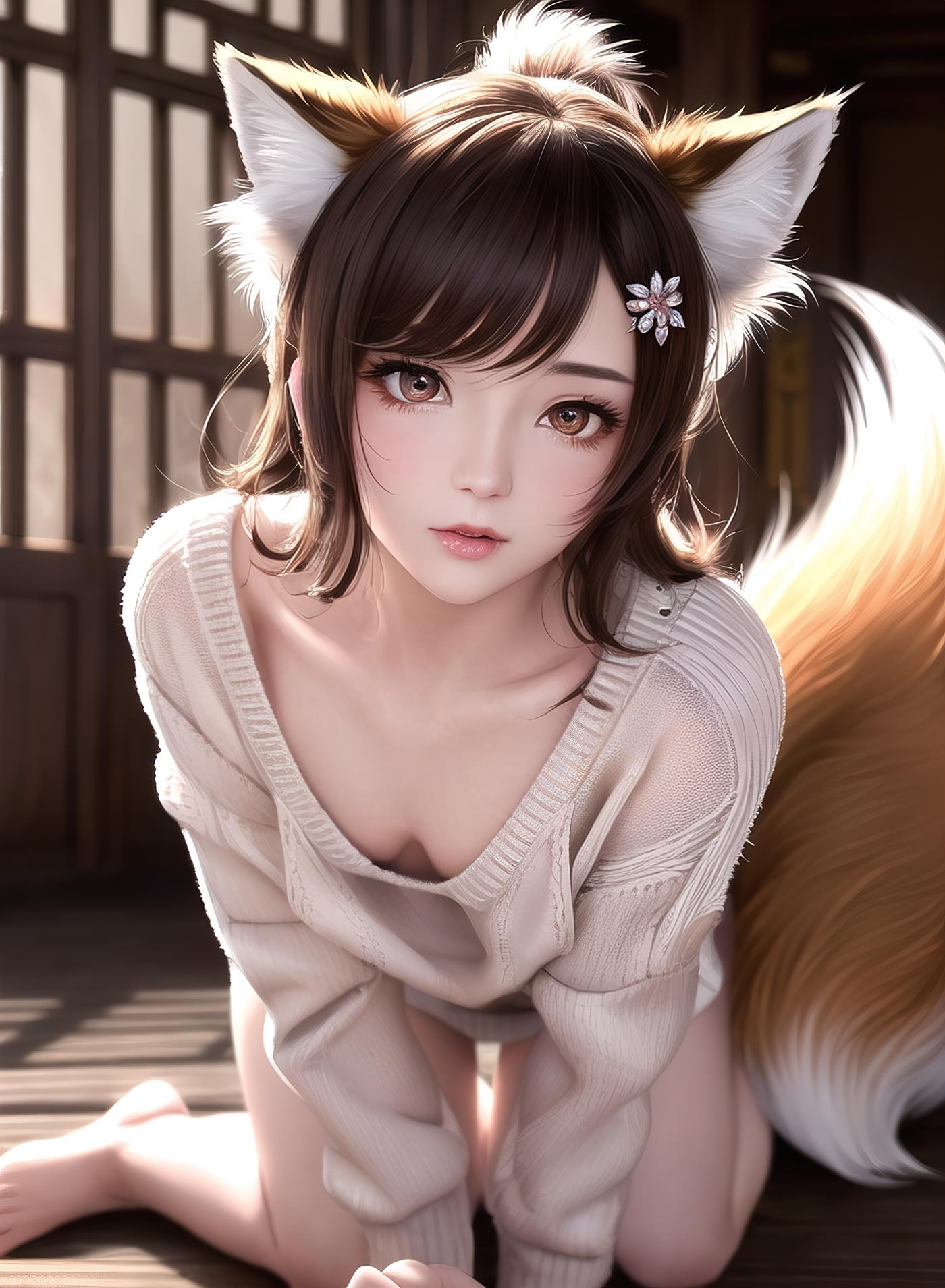 图片[66]-AI绘画 011 2K高清 狐狸姐姐 [146P] – 速更版-美库