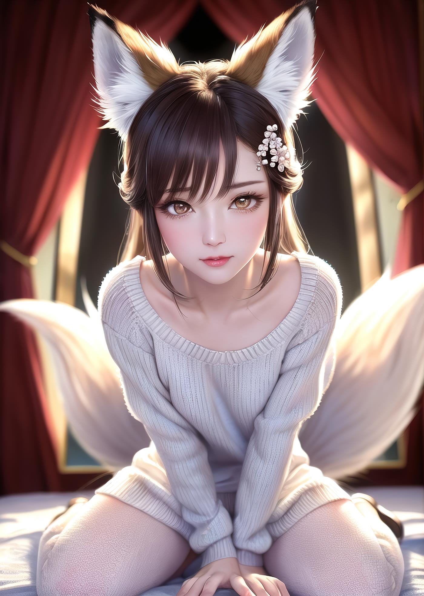 图片[79]-AI绘画 011 2K高清 狐狸姐姐 [146P] – 速更版-美库