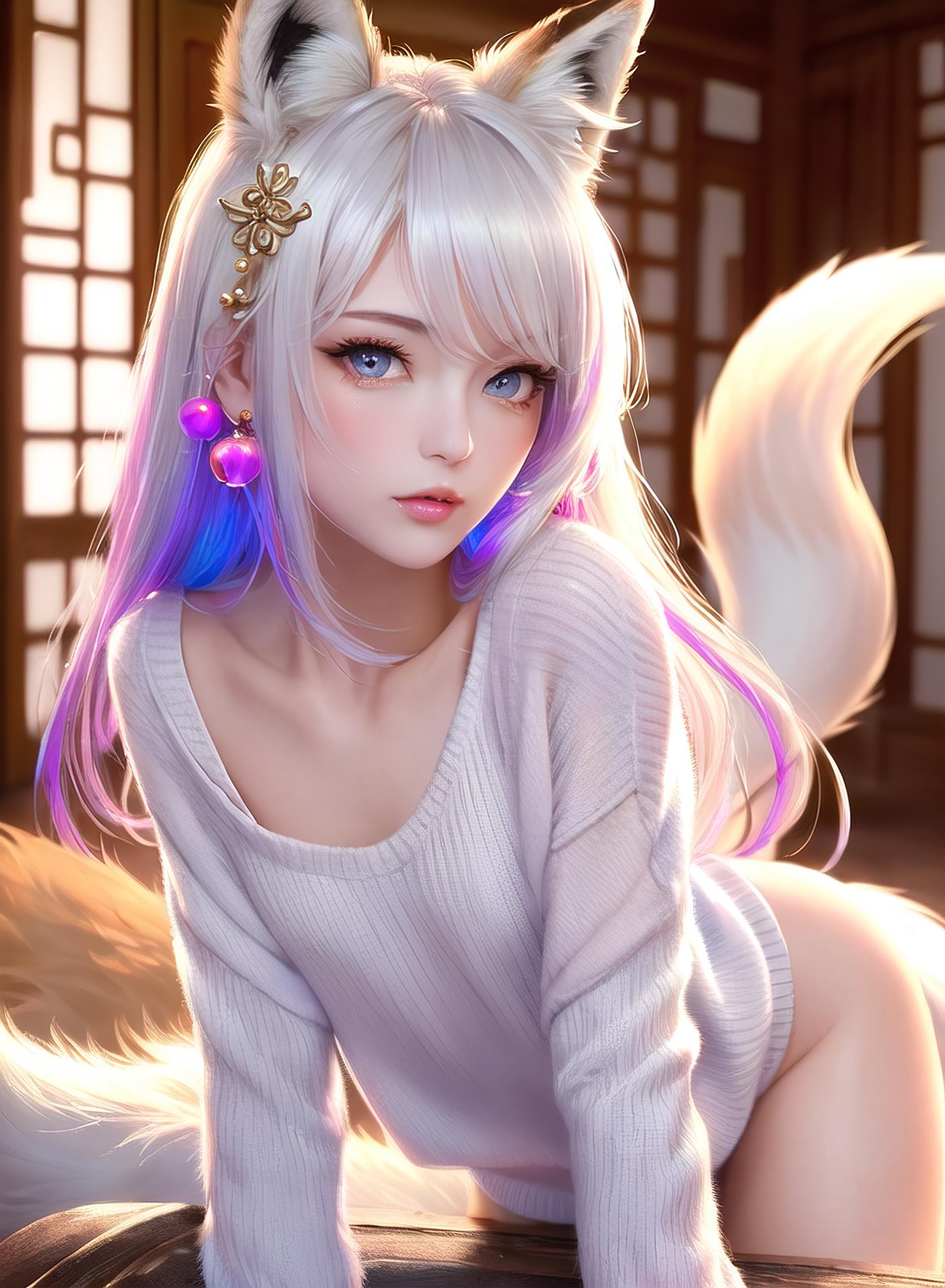 图片[80]-AI绘画 011 2K高清 狐狸姐姐 [146P] – 速更版-美库