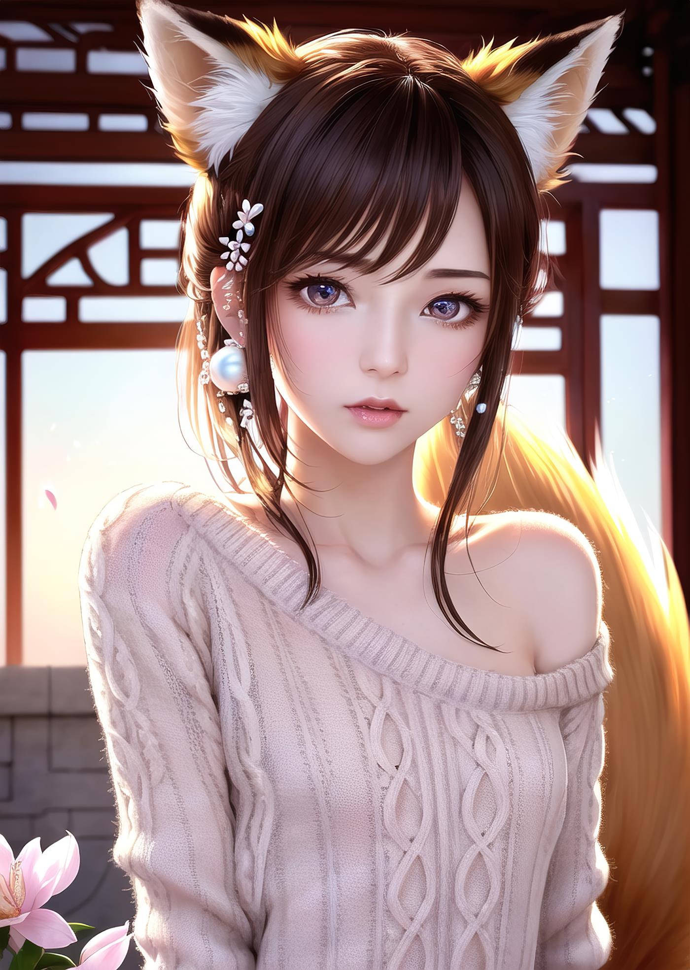 图片[110]-AI绘画 011 2K高清 狐狸姐姐 [146P] – 速更版-美库