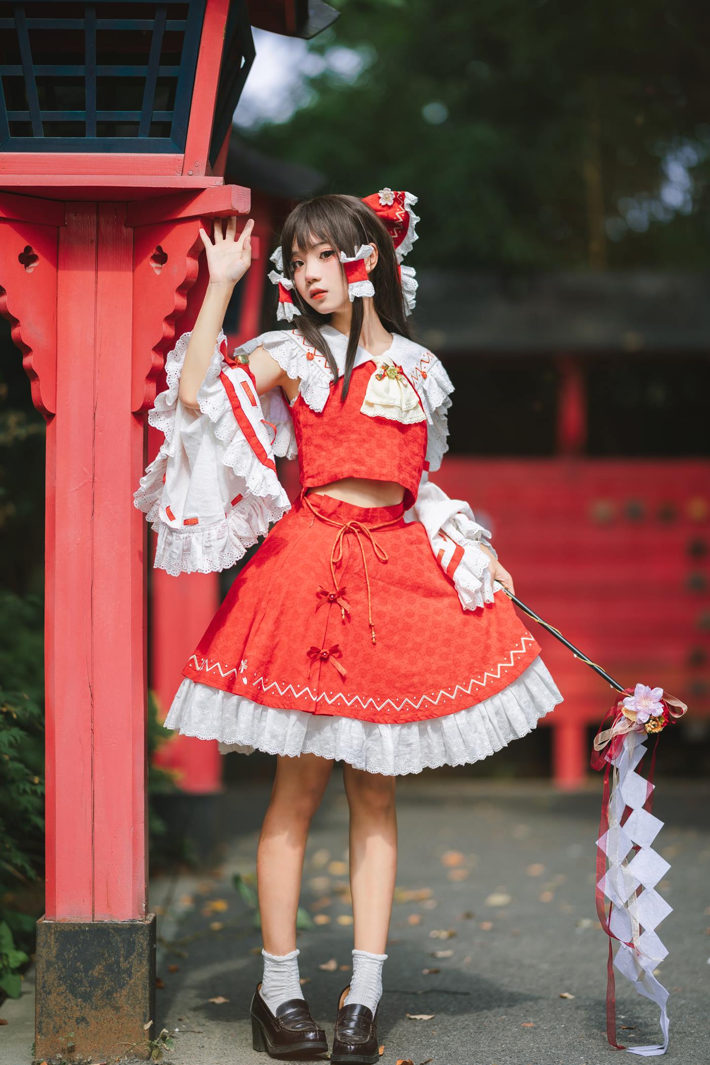 花柒Hana  - 森森仙短款灵梦[15P] - 速更版-绅士图