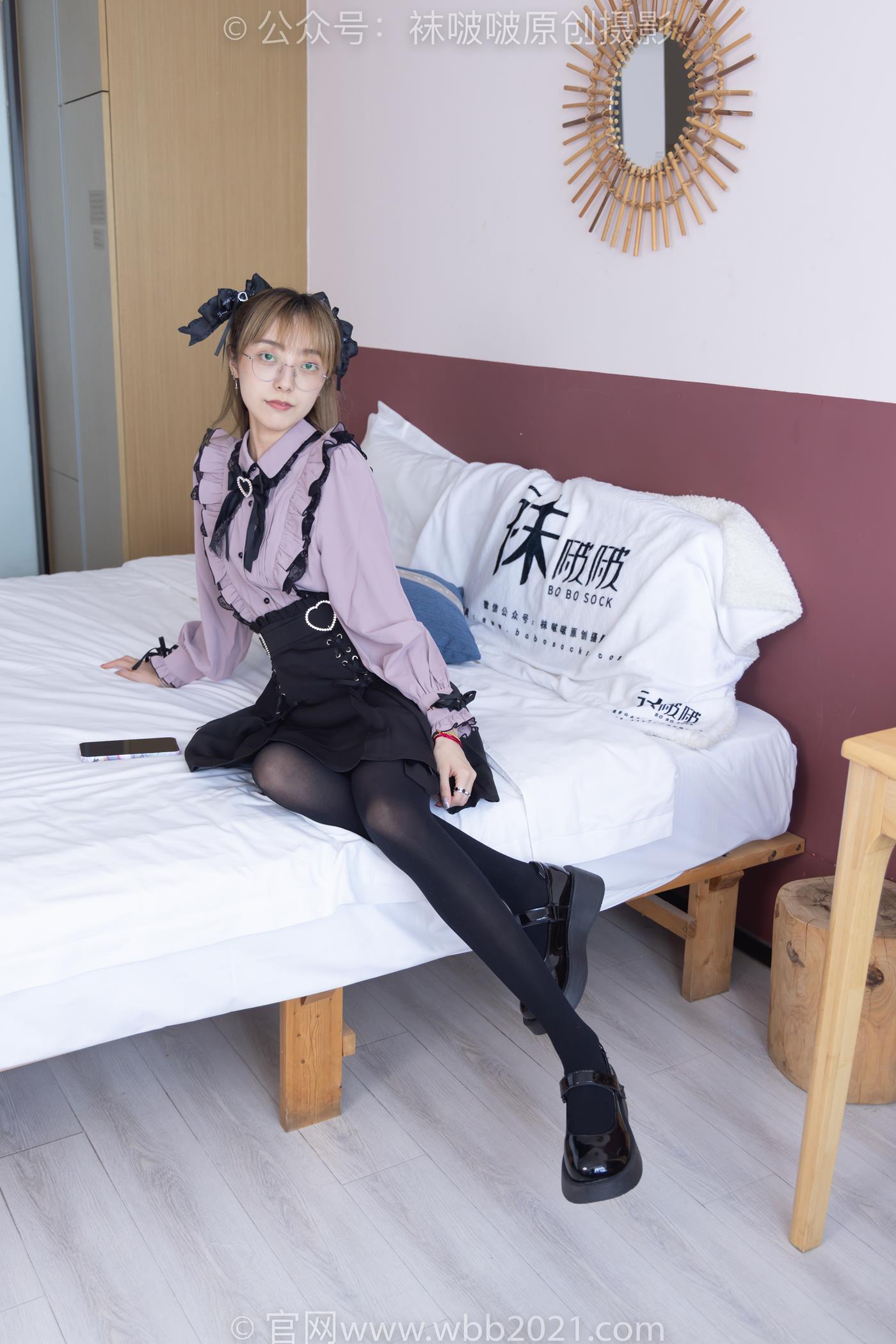 图片[17]-[BoBoSocks袜啵啵]NO.247 稚予-皮鞋、黑丝大腿袜、地雷系女友[160P] – 速更版-美库
