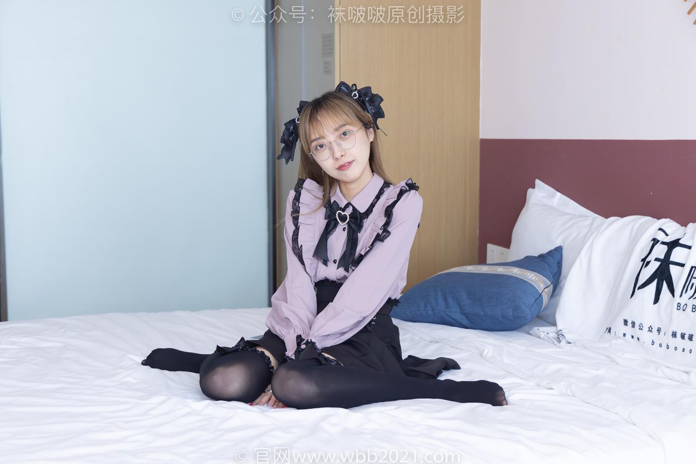 图片[23]-[BoBoSocks袜啵啵]NO.247 稚予-皮鞋、黑丝大腿袜、地雷系女友[160P] – 速更版-美库