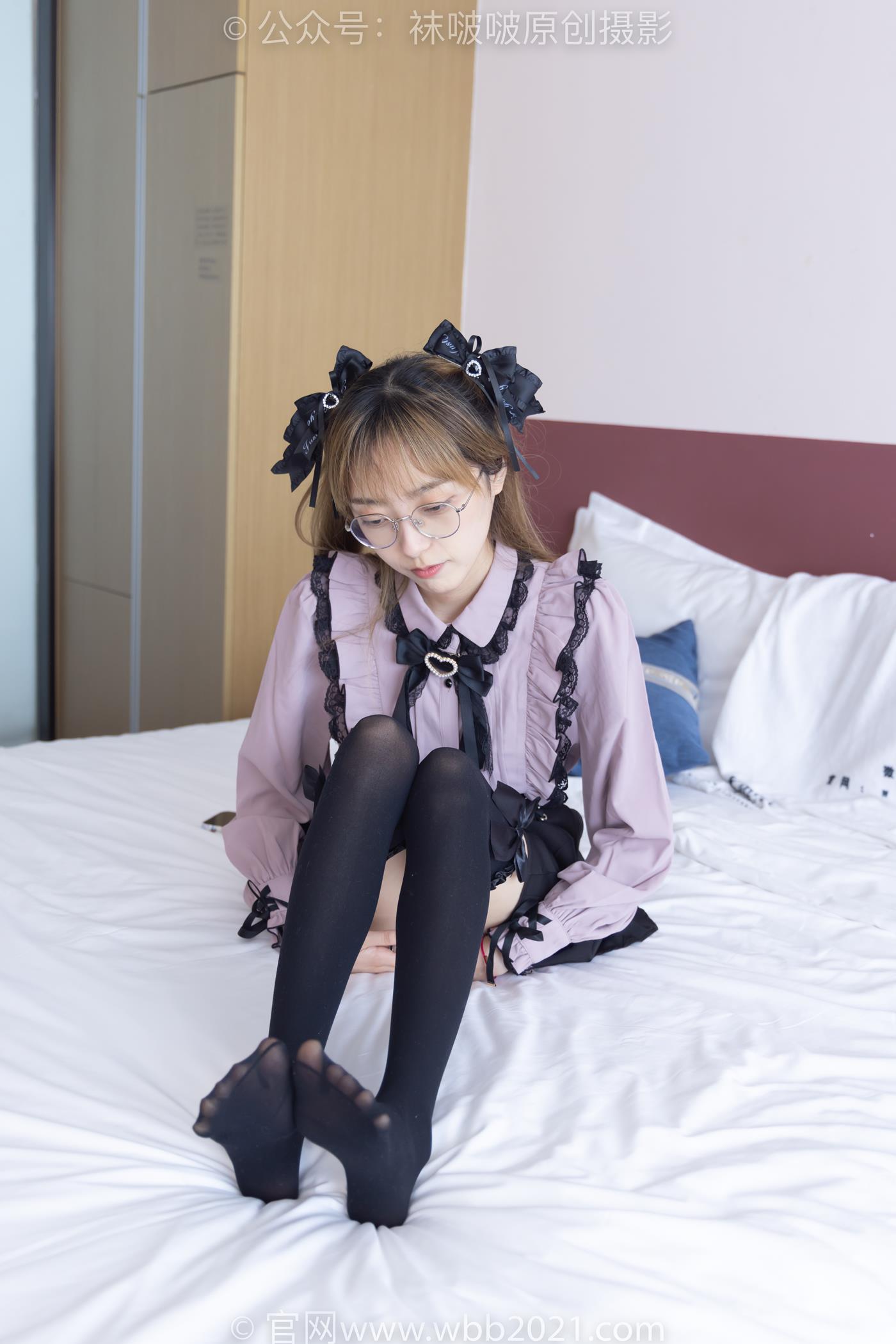 图片[36]-[BoBoSocks袜啵啵]NO.247 稚予-皮鞋、黑丝大腿袜、地雷系女友[160P] – 速更版-美库