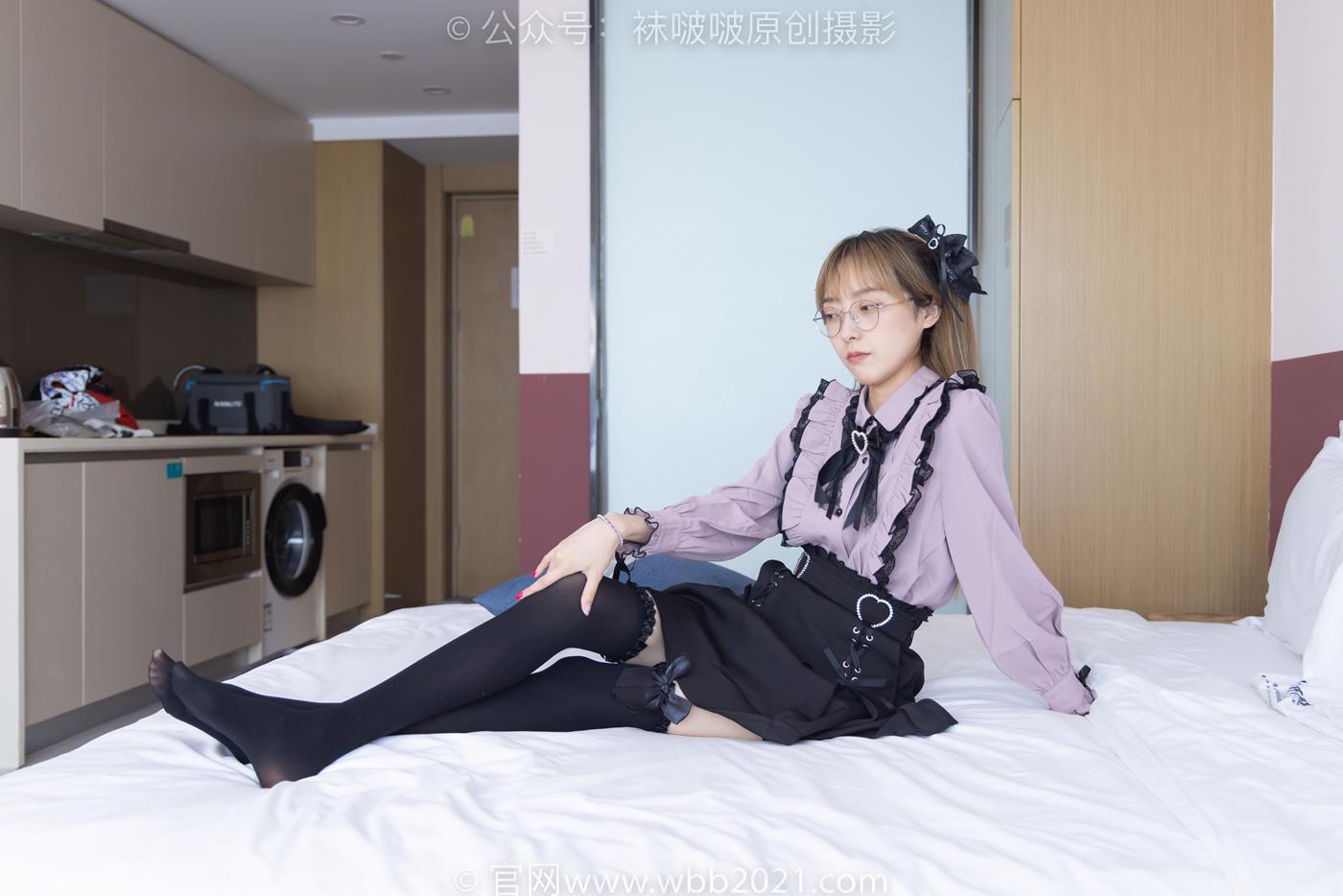 图片[48]-[BoBoSocks袜啵啵]NO.247 稚予-皮鞋、黑丝大腿袜、地雷系女友[160P] – 速更版-美库