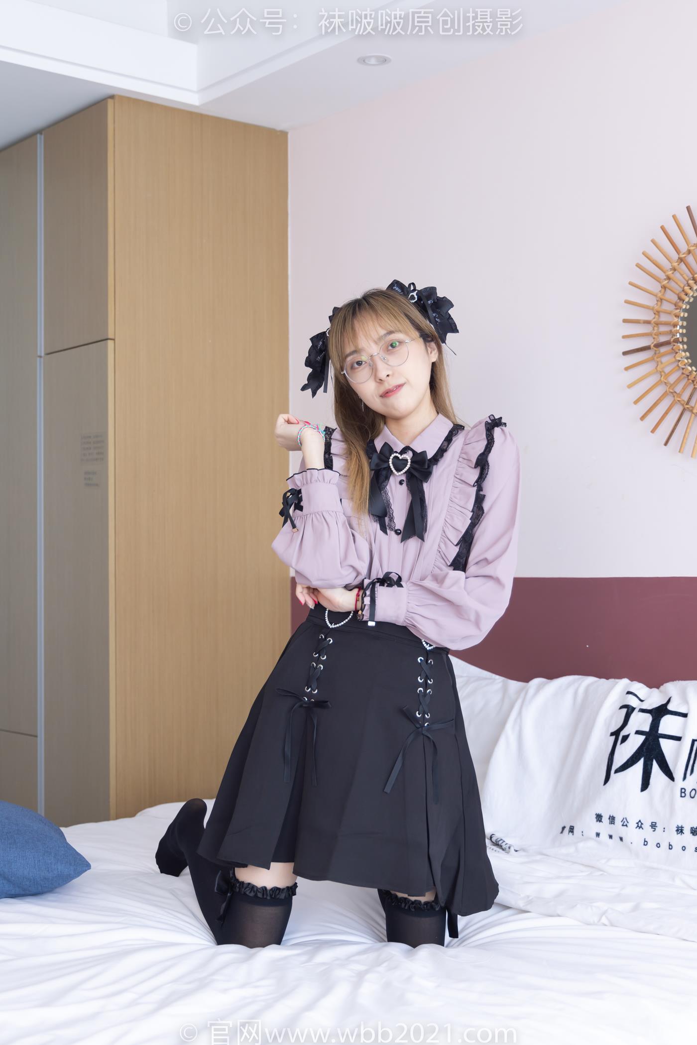 图片[54]-[BoBoSocks袜啵啵]NO.247 稚予-皮鞋、黑丝大腿袜、地雷系女友[160P] – 速更版-美库