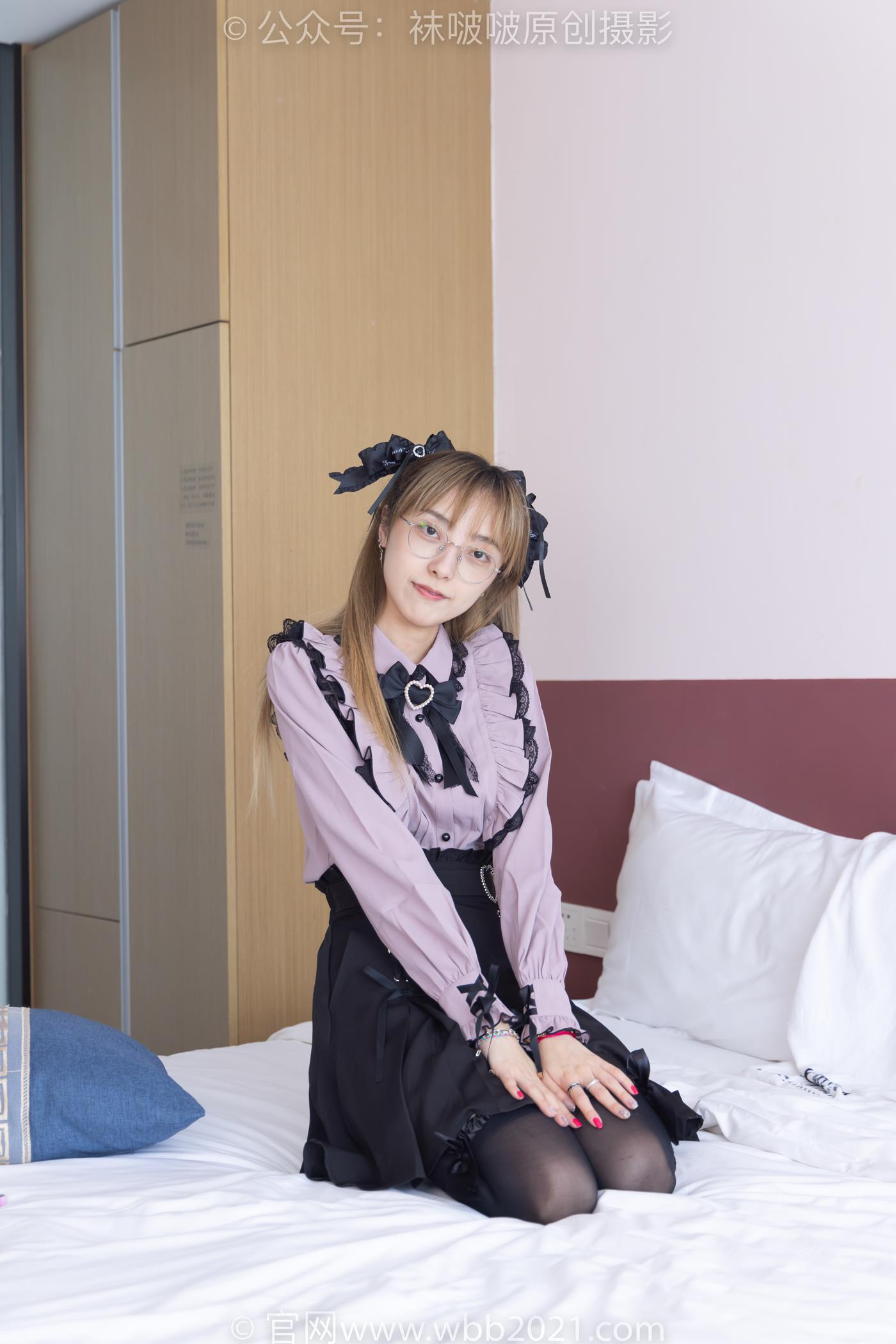 图片[55]-[BoBoSocks袜啵啵]NO.247 稚予-皮鞋、黑丝大腿袜、地雷系女友[160P] – 速更版-美库