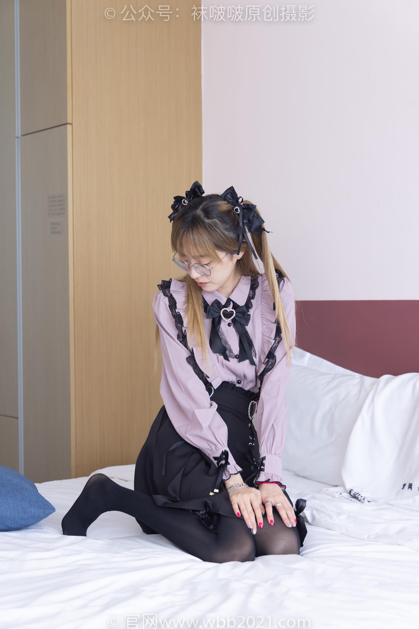 图片[56]-[BoBoSocks袜啵啵]NO.247 稚予-皮鞋、黑丝大腿袜、地雷系女友[160P] – 速更版-美库