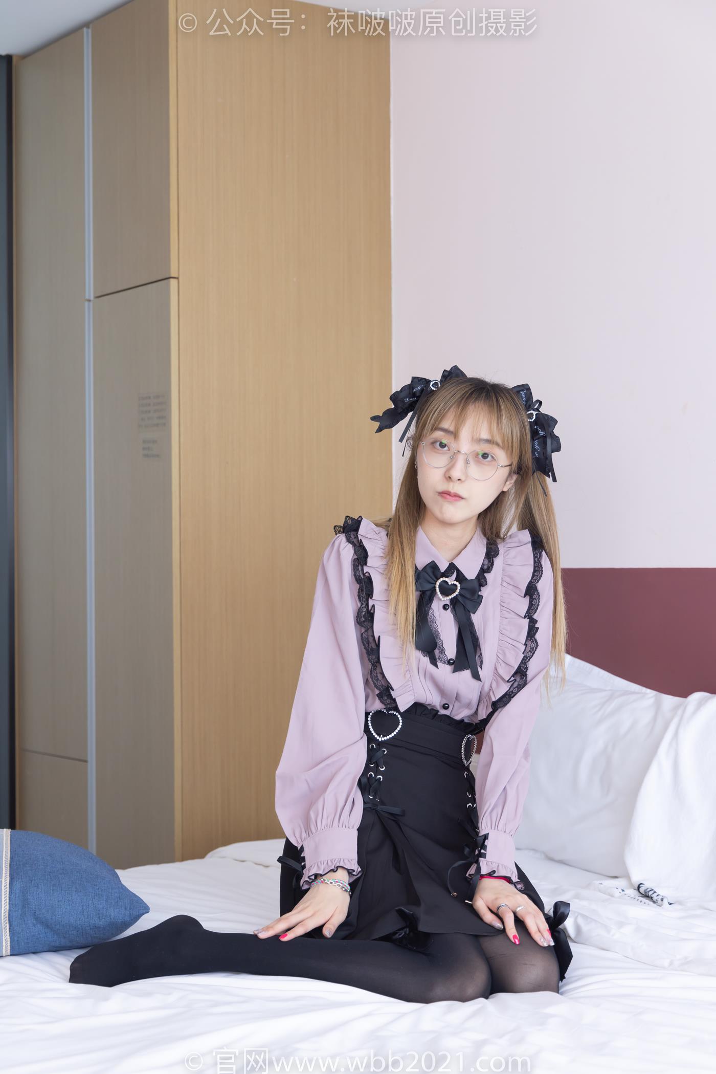 图片[57]-[BoBoSocks袜啵啵]NO.247 稚予-皮鞋、黑丝大腿袜、地雷系女友[160P] – 速更版-美库