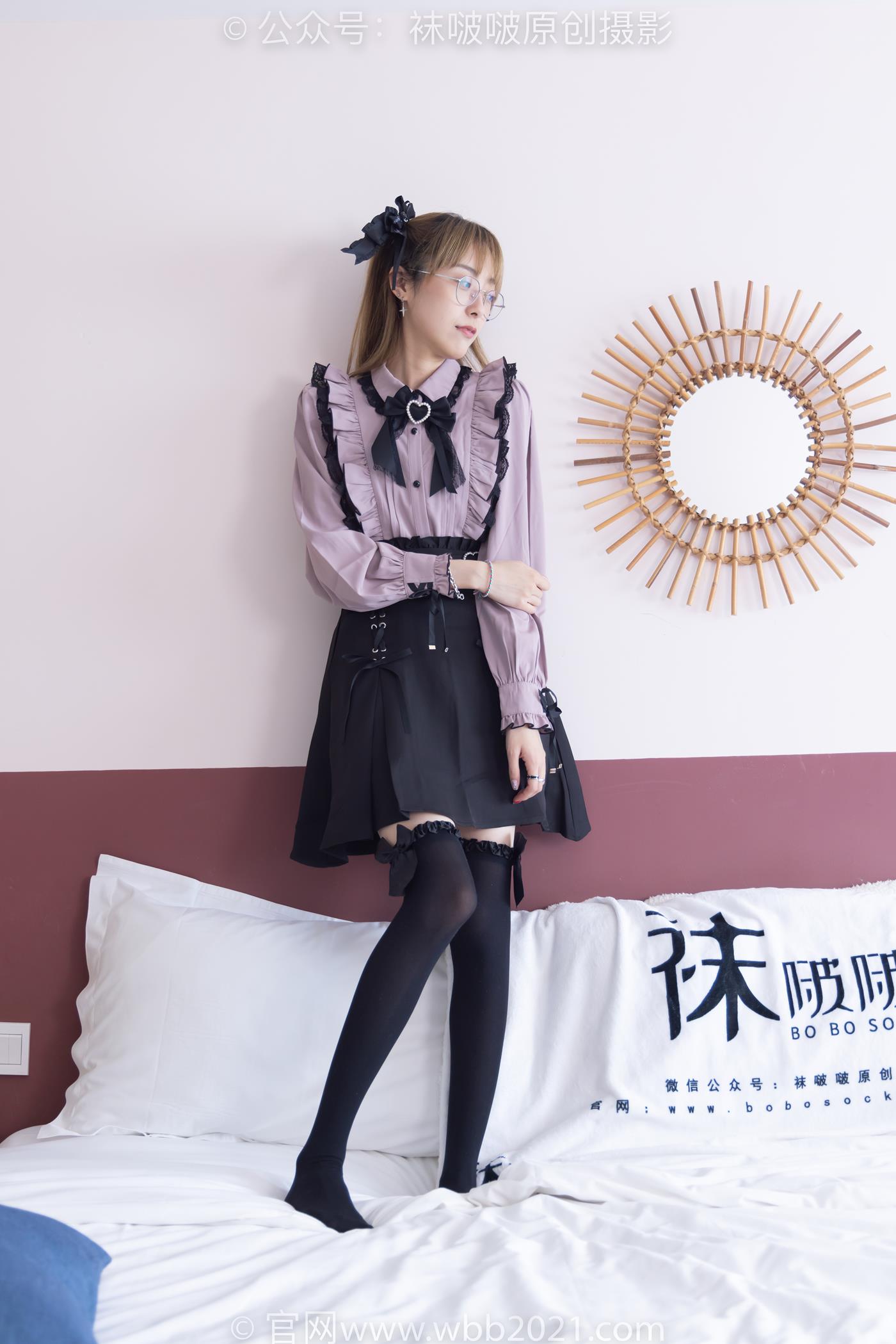 图片[84]-[BoBoSocks袜啵啵]NO.247 稚予-皮鞋、黑丝大腿袜、地雷系女友[160P] – 速更版-美库