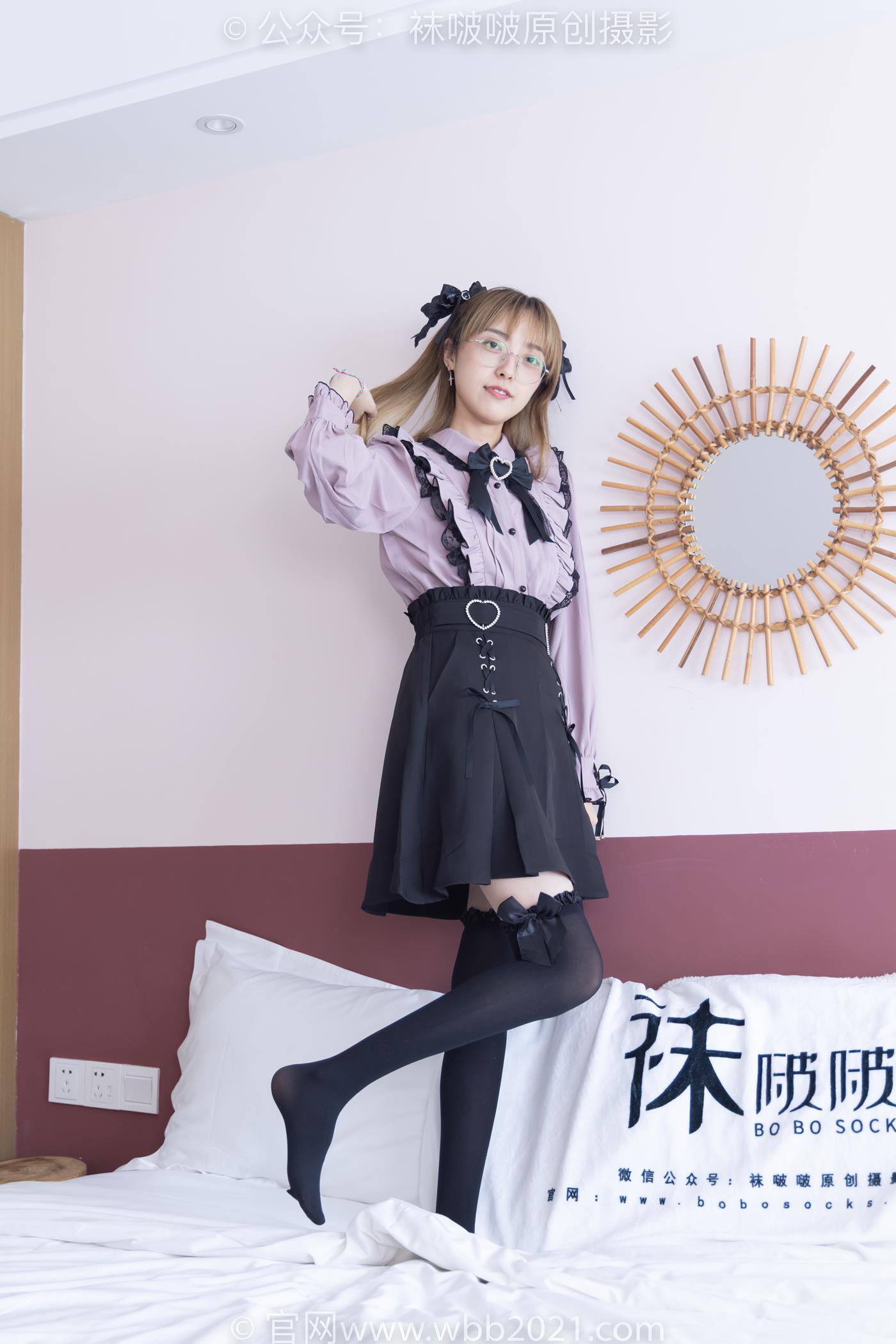 图片[88]-[BoBoSocks袜啵啵]NO.247 稚予-皮鞋、黑丝大腿袜、地雷系女友[160P] – 速更版-美库