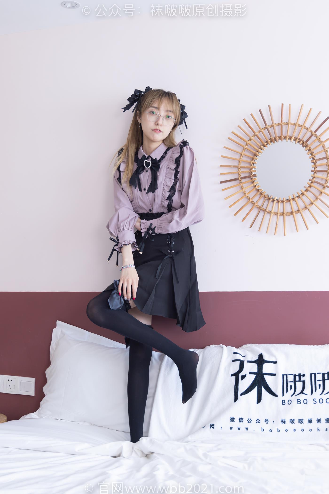 图片[90]-[BoBoSocks袜啵啵]NO.247 稚予-皮鞋、黑丝大腿袜、地雷系女友[160P] – 速更版-美库