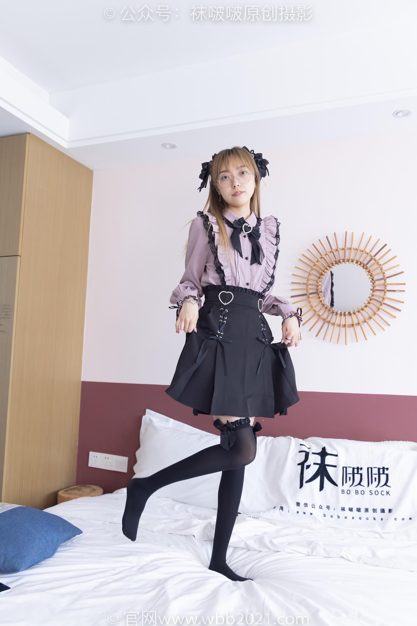 图片[93]-[BoBoSocks袜啵啵]NO.247 稚予-皮鞋、黑丝大腿袜、地雷系女友[160P] – 速更版-美库