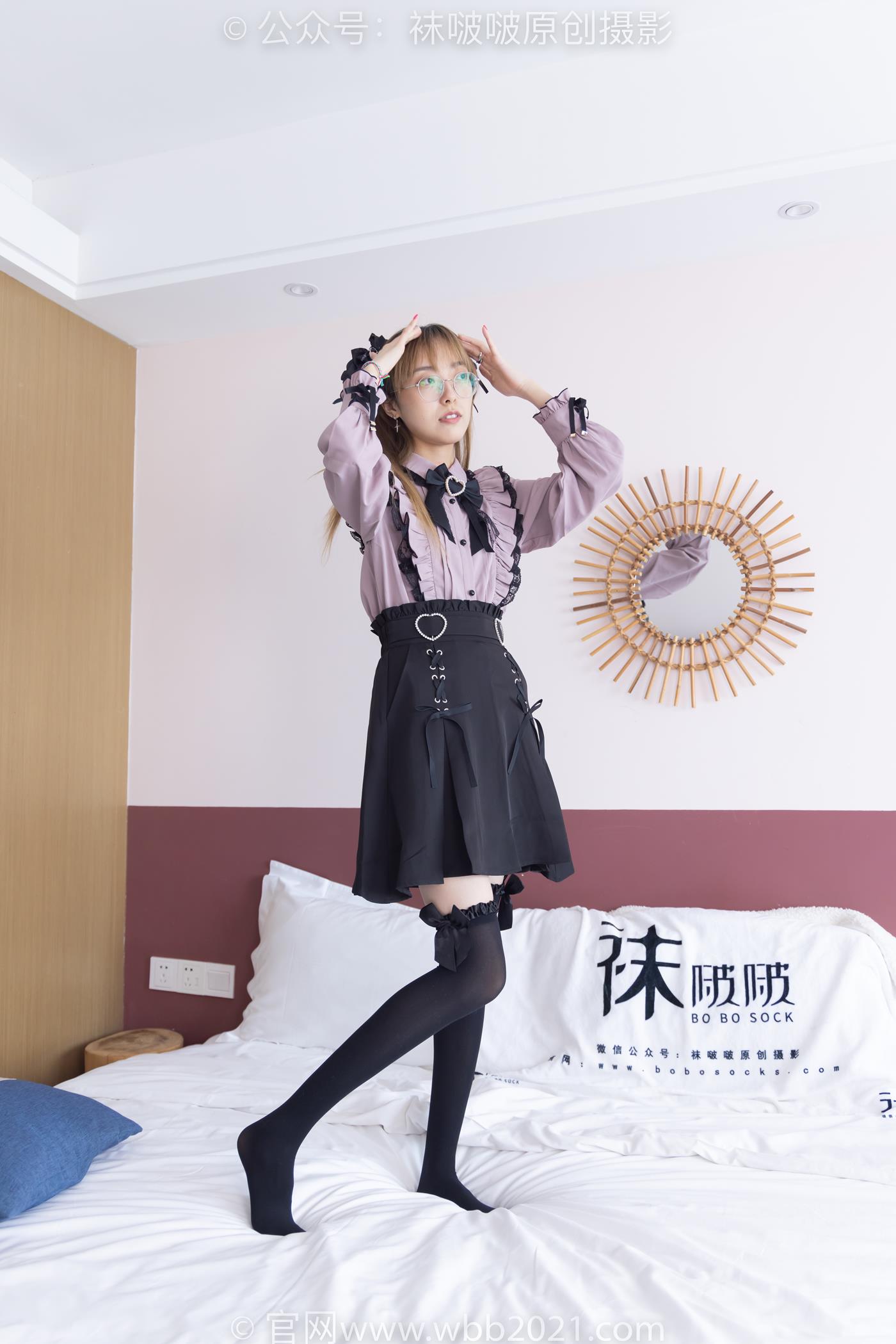 图片[94]-[BoBoSocks袜啵啵]NO.247 稚予-皮鞋、黑丝大腿袜、地雷系女友[160P] – 速更版-美库