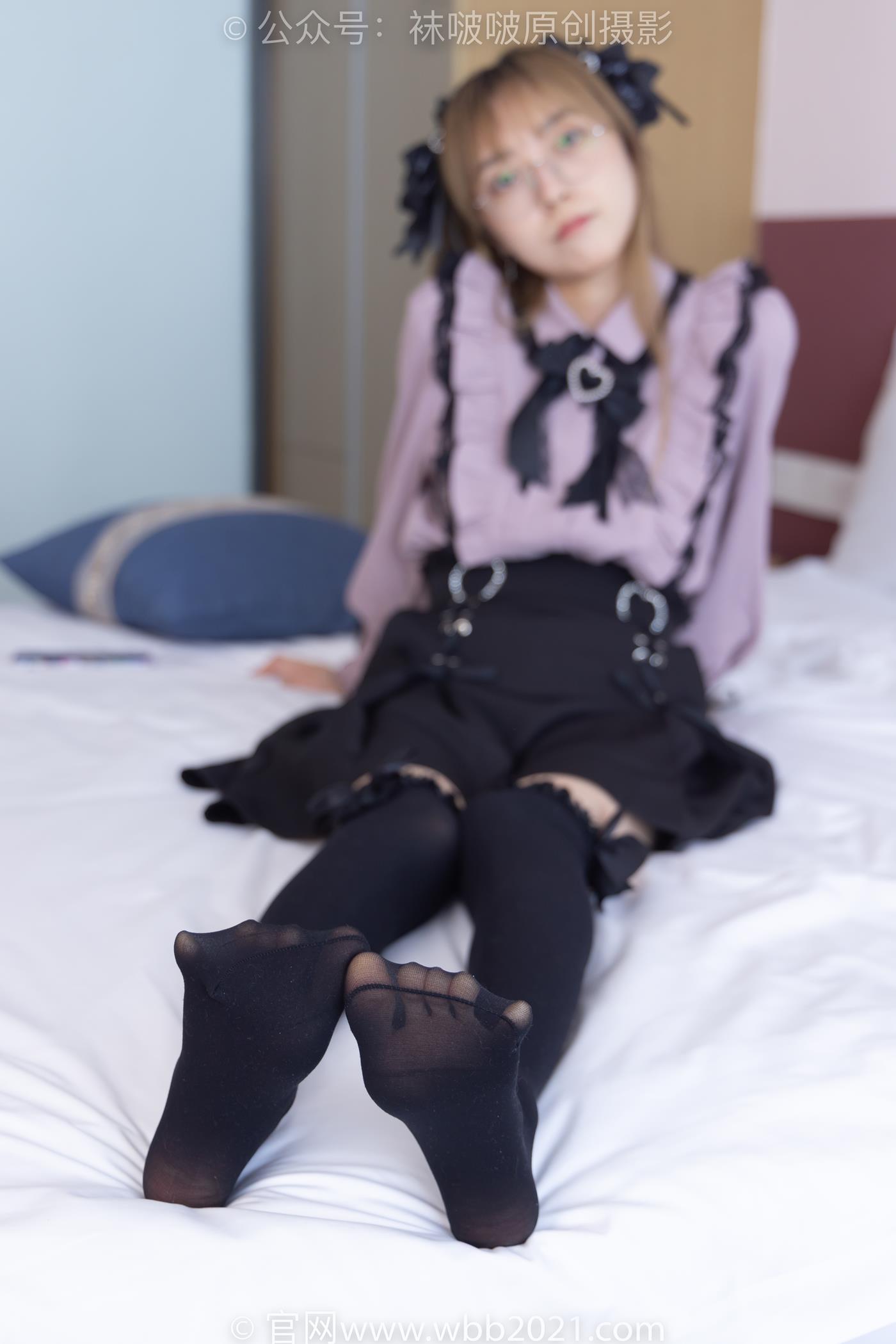 图片[123]-[BoBoSocks袜啵啵]NO.247 稚予-皮鞋、黑丝大腿袜、地雷系女友[160P] – 速更版-美库