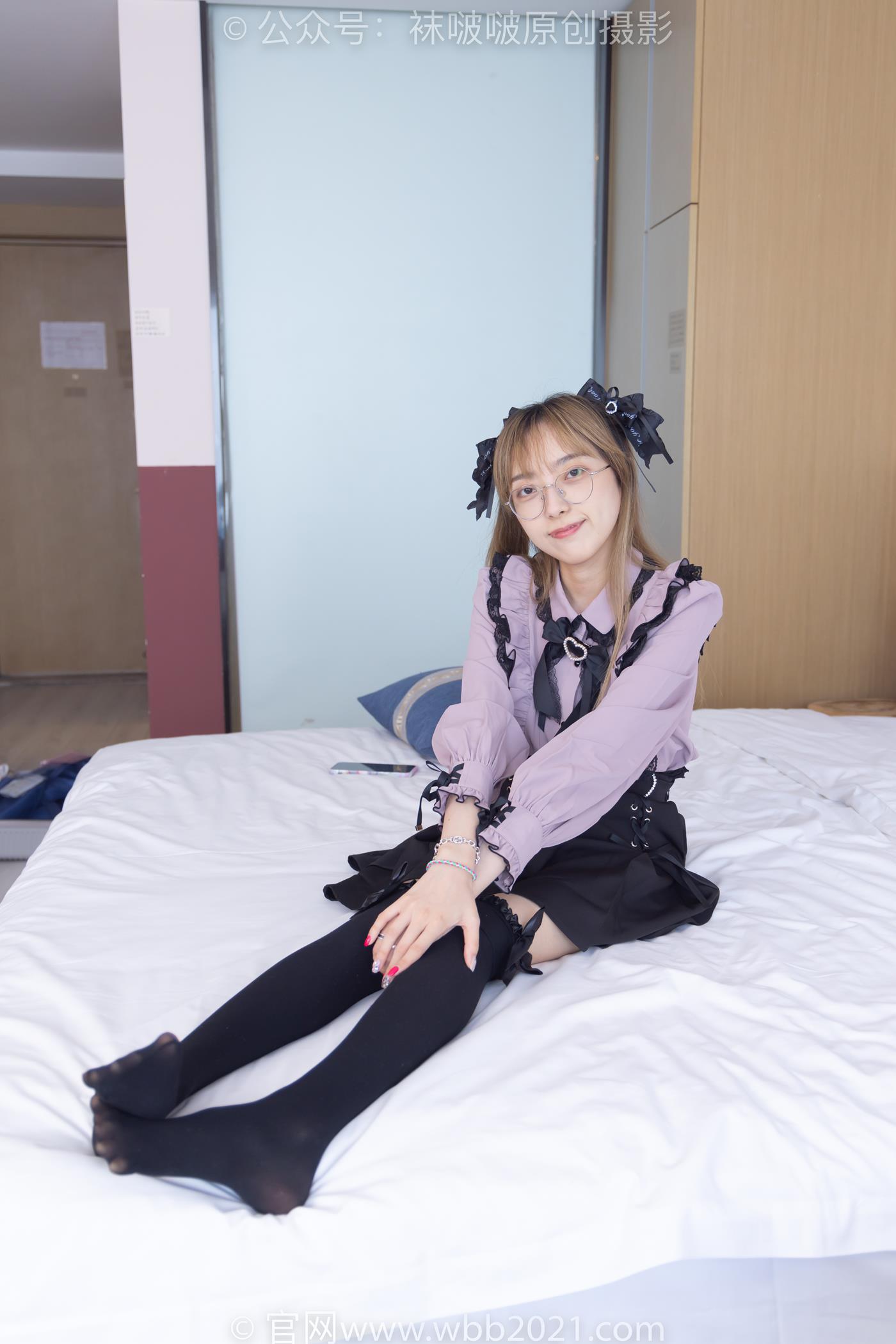 图片[125]-[BoBoSocks袜啵啵]NO.247 稚予-皮鞋、黑丝大腿袜、地雷系女友[160P] – 速更版-美库