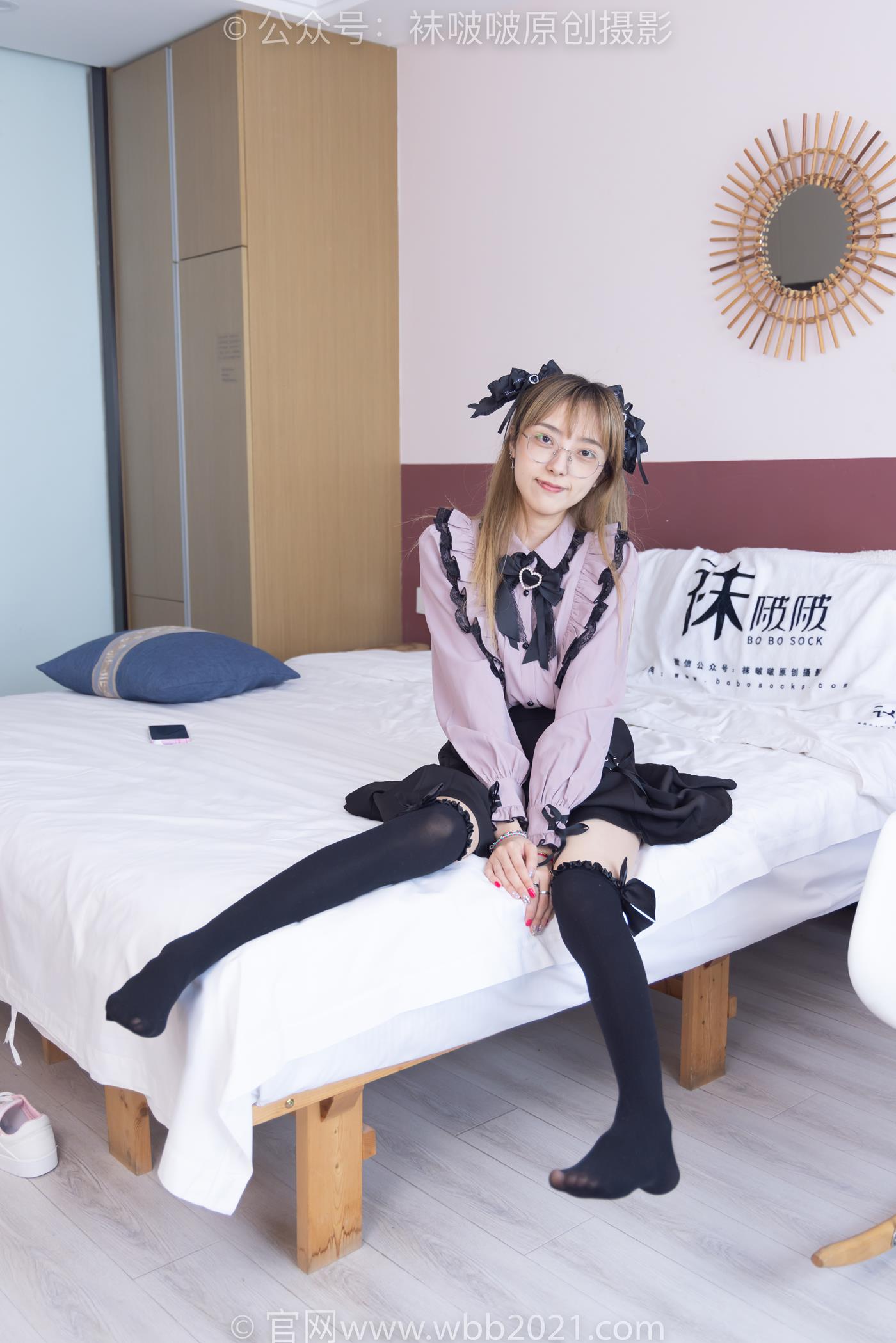 图片[144]-[BoBoSocks袜啵啵]NO.247 稚予-皮鞋、黑丝大腿袜、地雷系女友[160P] – 速更版-美库