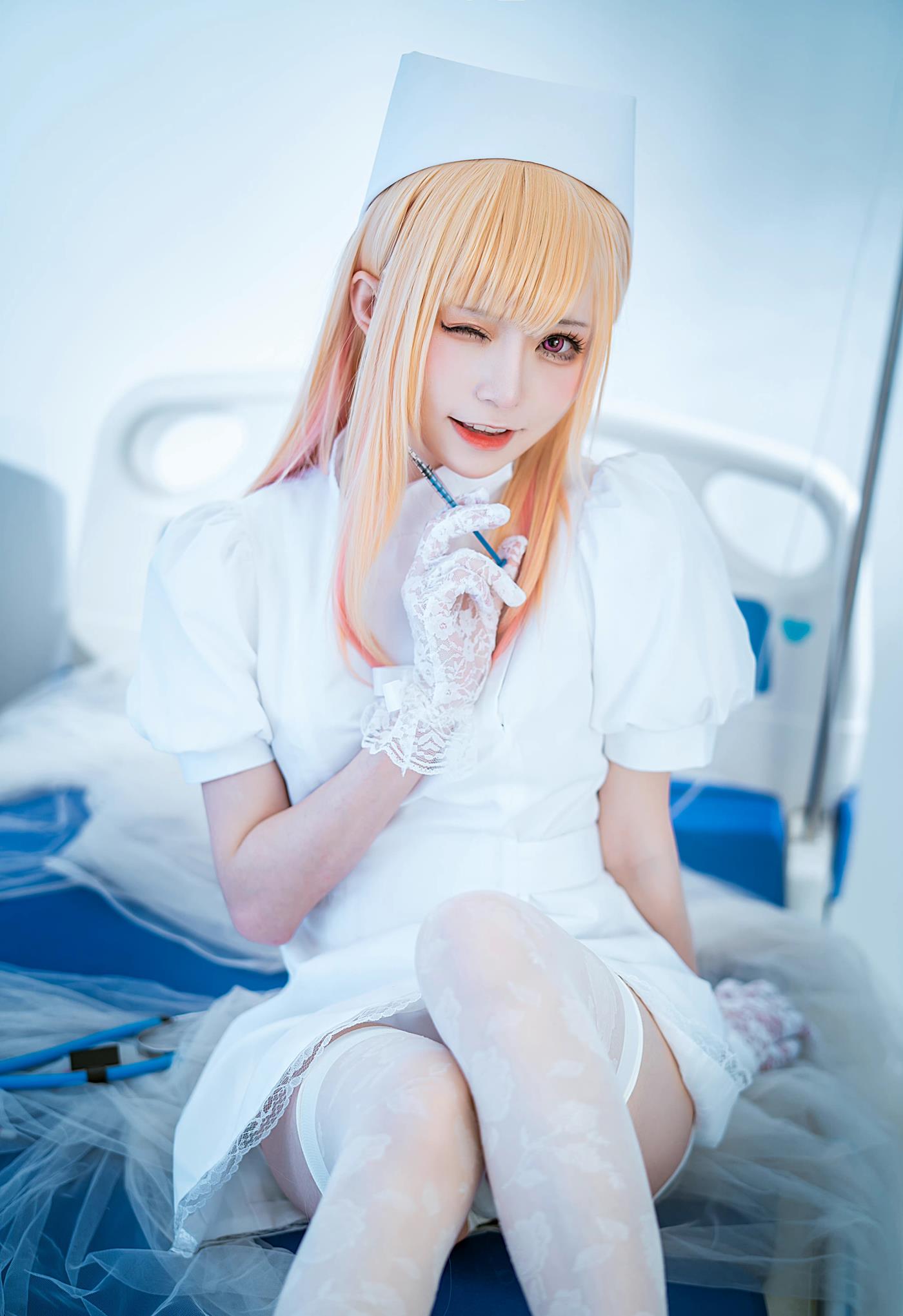 图片[10]-绮太郎Kitaro – 喜多川海梦 白色护士[15P] – 速更版-美库