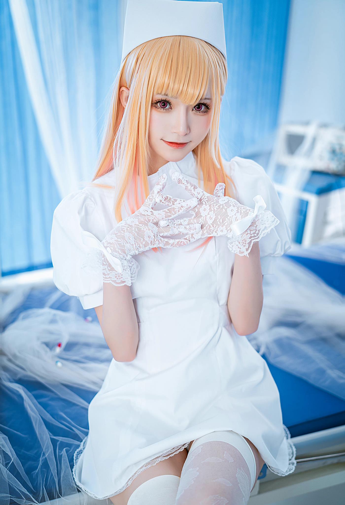 图片[14]-绮太郎Kitaro – 喜多川海梦 白色护士[15P] – 速更版-美库