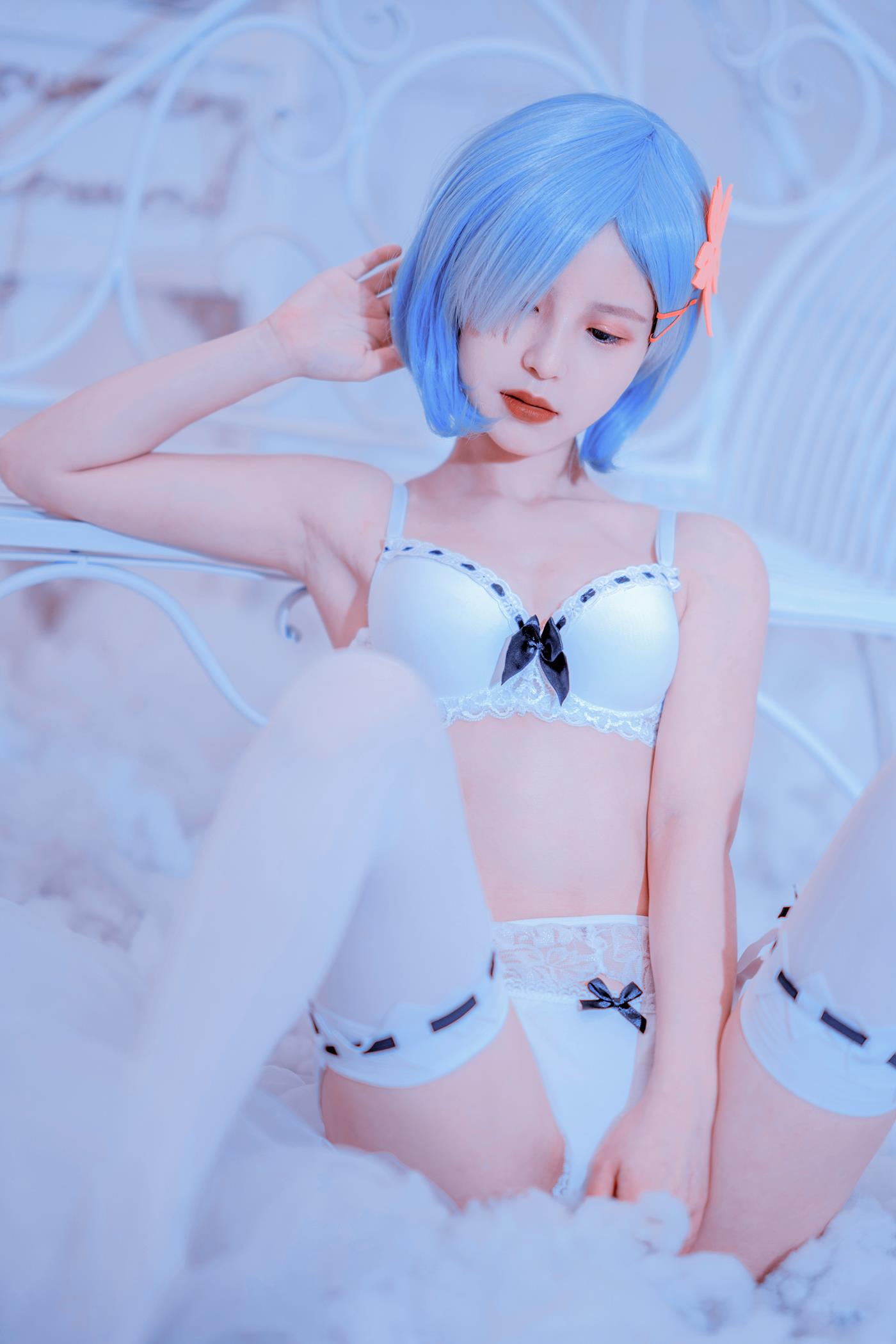 图片[20]-网紅Coser@晕崽Zz – 蕾姆 [30P] – 速更版-美库