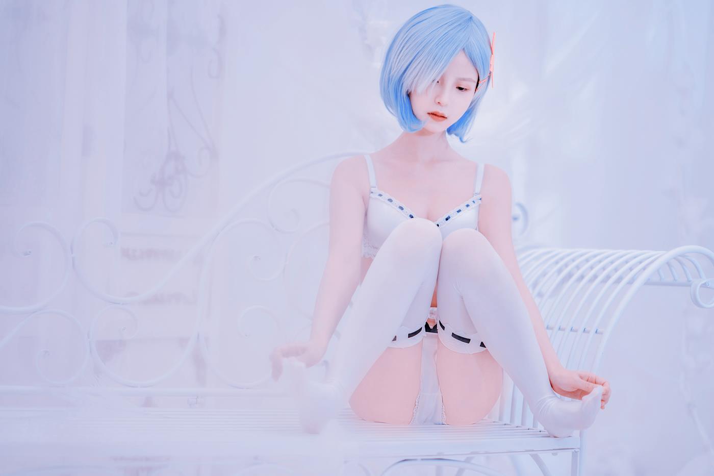 图片[26]-网紅Coser@晕崽Zz – 蕾姆 [30P] – 速更版-美库