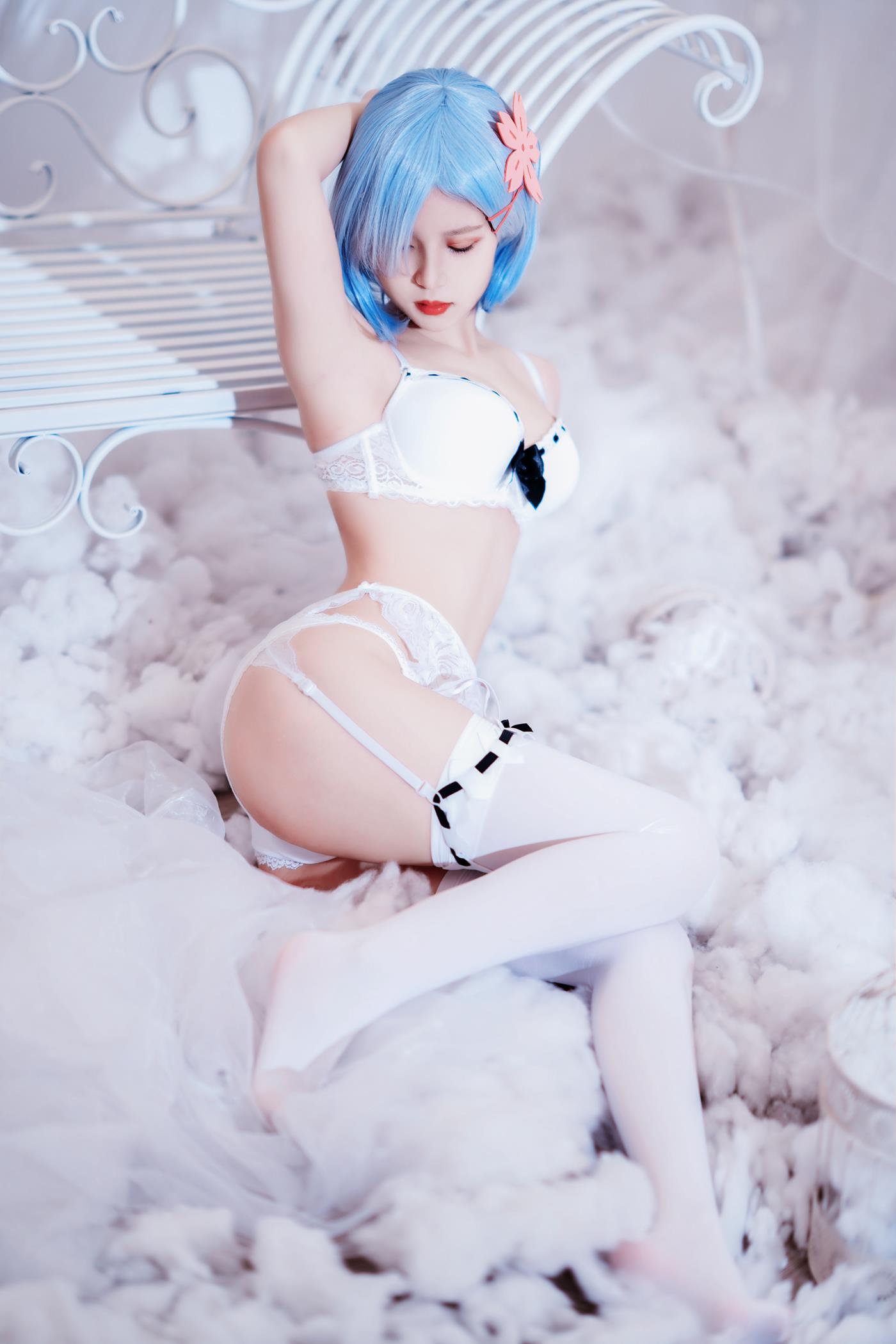 图片[29]-网紅Coser@晕崽Zz – 蕾姆 [30P] – 速更版-美库