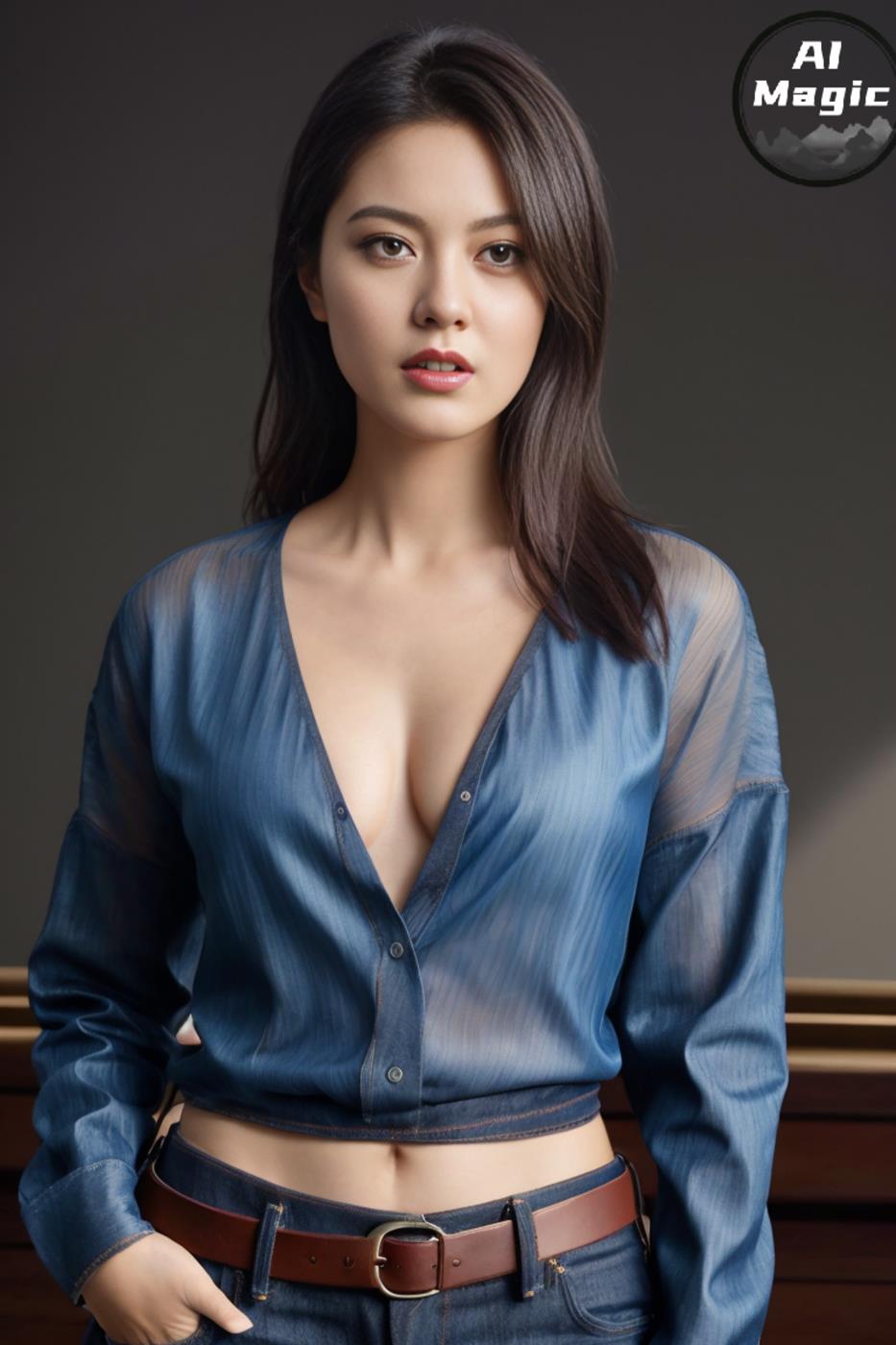 图片[13]-[AI绘画] 031 要是有个这种女朋友可以吹一辈子了[38P] – 速更版-美库