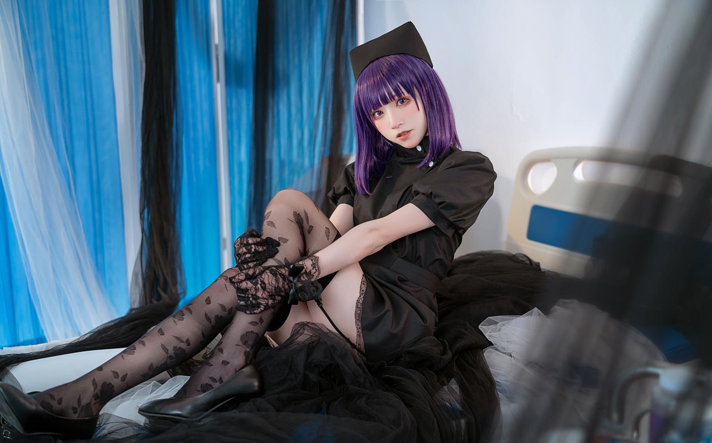 图片[10]-绮太郎Kitaro – 喜多川海梦 黑色护士[14P] – 速更版-美库