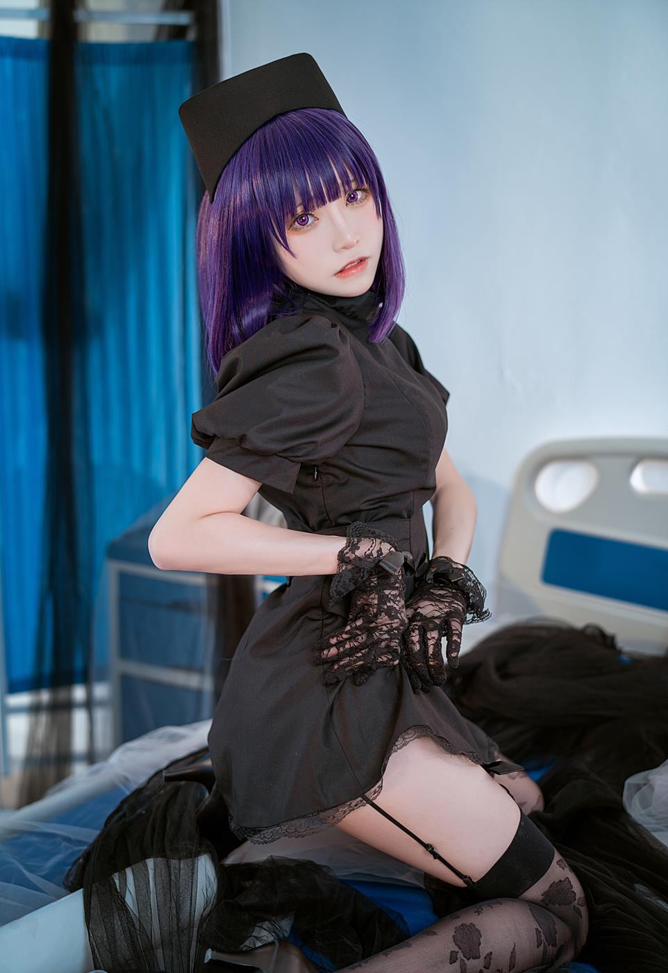 图片[14]-绮太郎Kitaro – 喜多川海梦 黑色护士[14P] – 速更版-美库