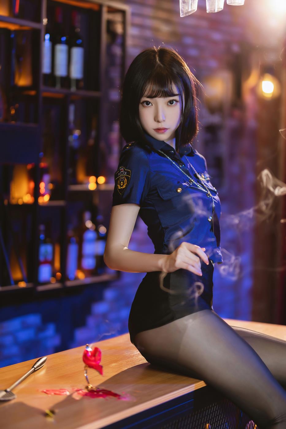 图片[40]-许岚(叁月life) – 黑丝制服[60P] – 速更版-美库