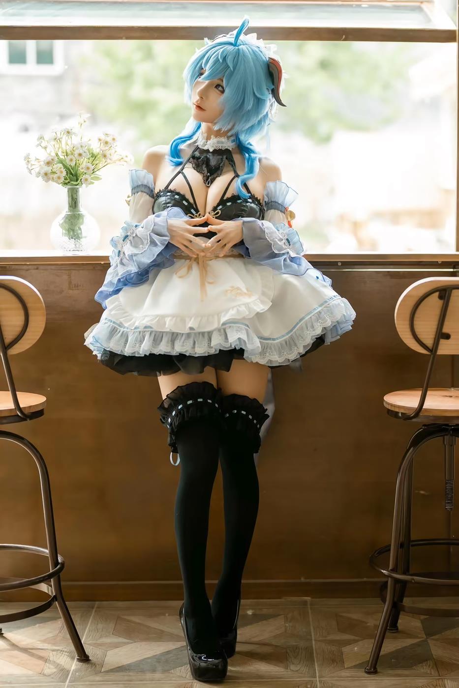 图片[10]-蠢沫沫 – 甘雨女仆[13P] – 速更版-美库