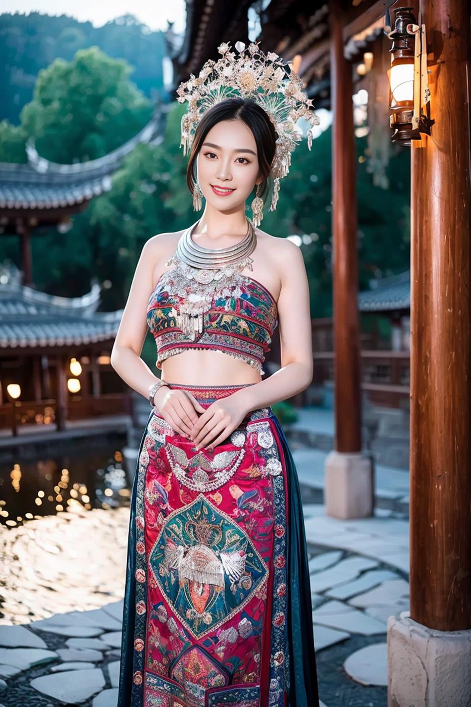 图片[26]-[AI绘画] 036 民族装的漂亮魔法秀[65P] – 速更版-美库