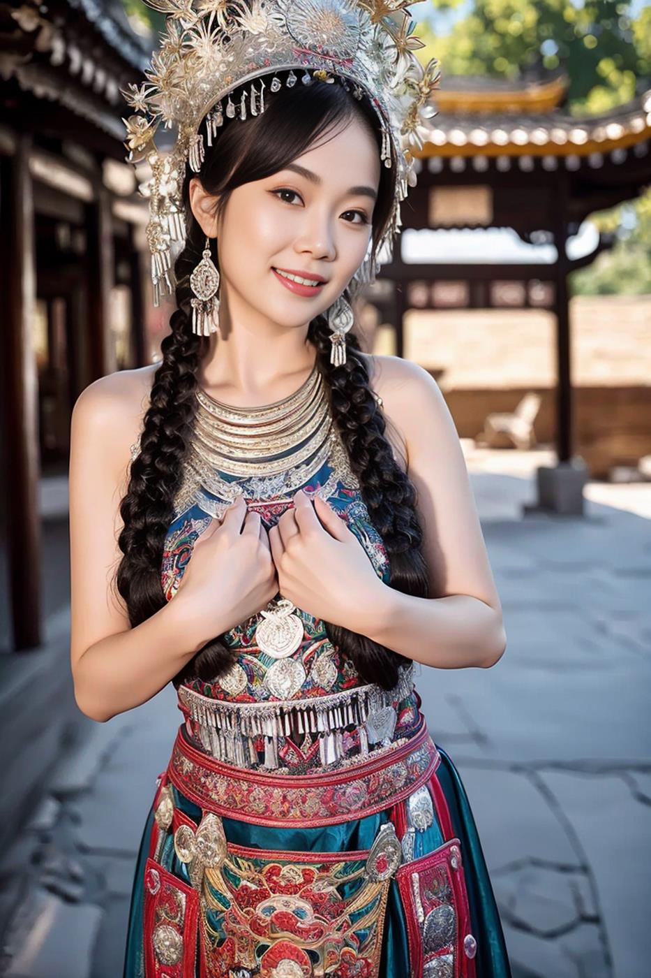 图片[31]-[AI绘画] 036 民族装的漂亮魔法秀[65P] – 速更版-美库