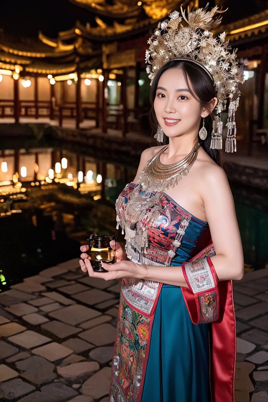 图片[33]-[AI绘画] 036 民族装的漂亮魔法秀[65P] – 速更版-美库