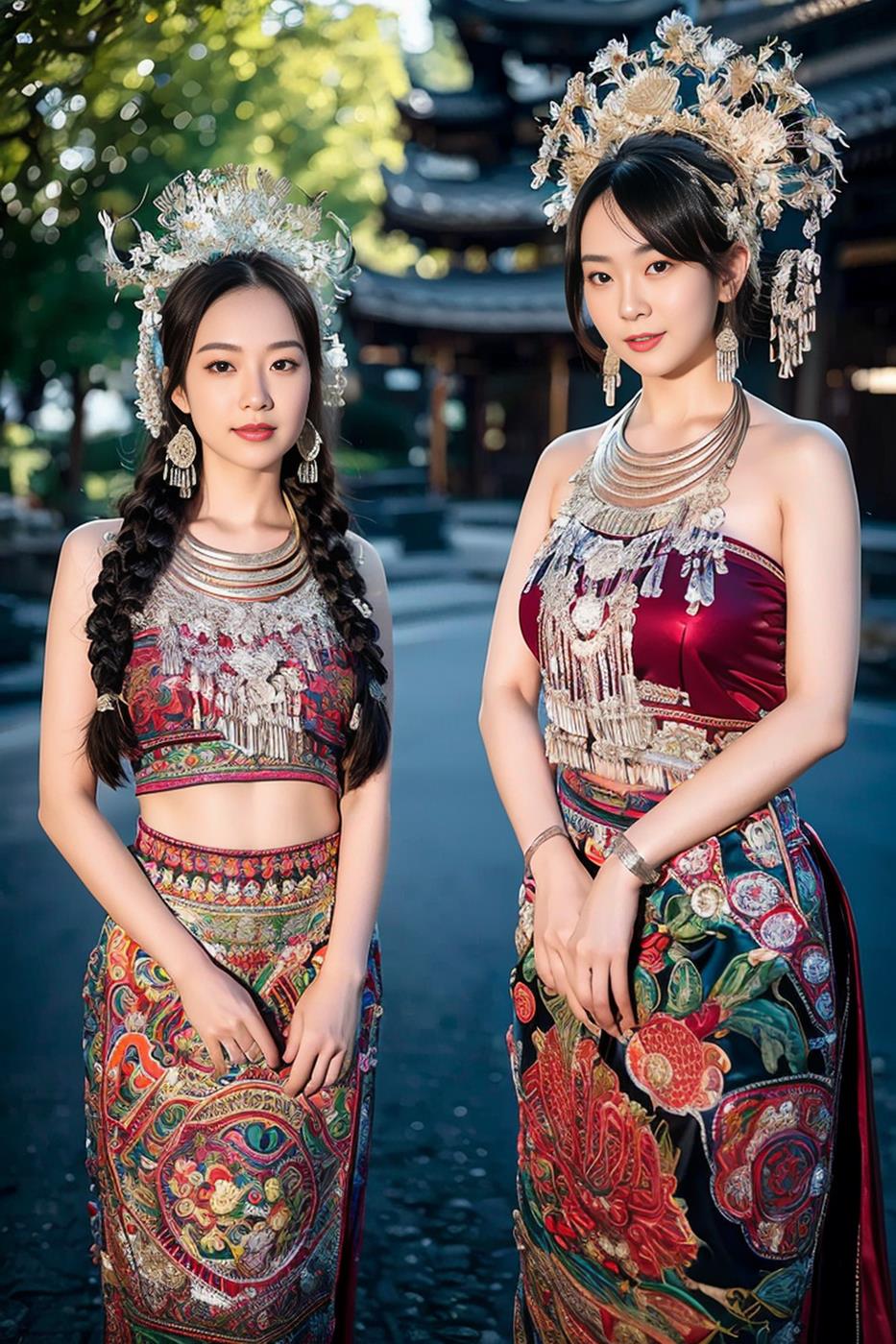 图片[34]-[AI绘画] 036 民族装的漂亮魔法秀[65P] – 速更版-美库