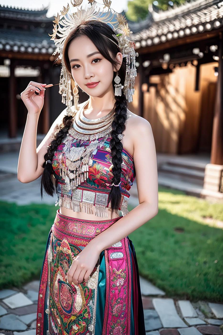 图片[37]-[AI绘画] 036 民族装的漂亮魔法秀[65P] – 速更版-美库