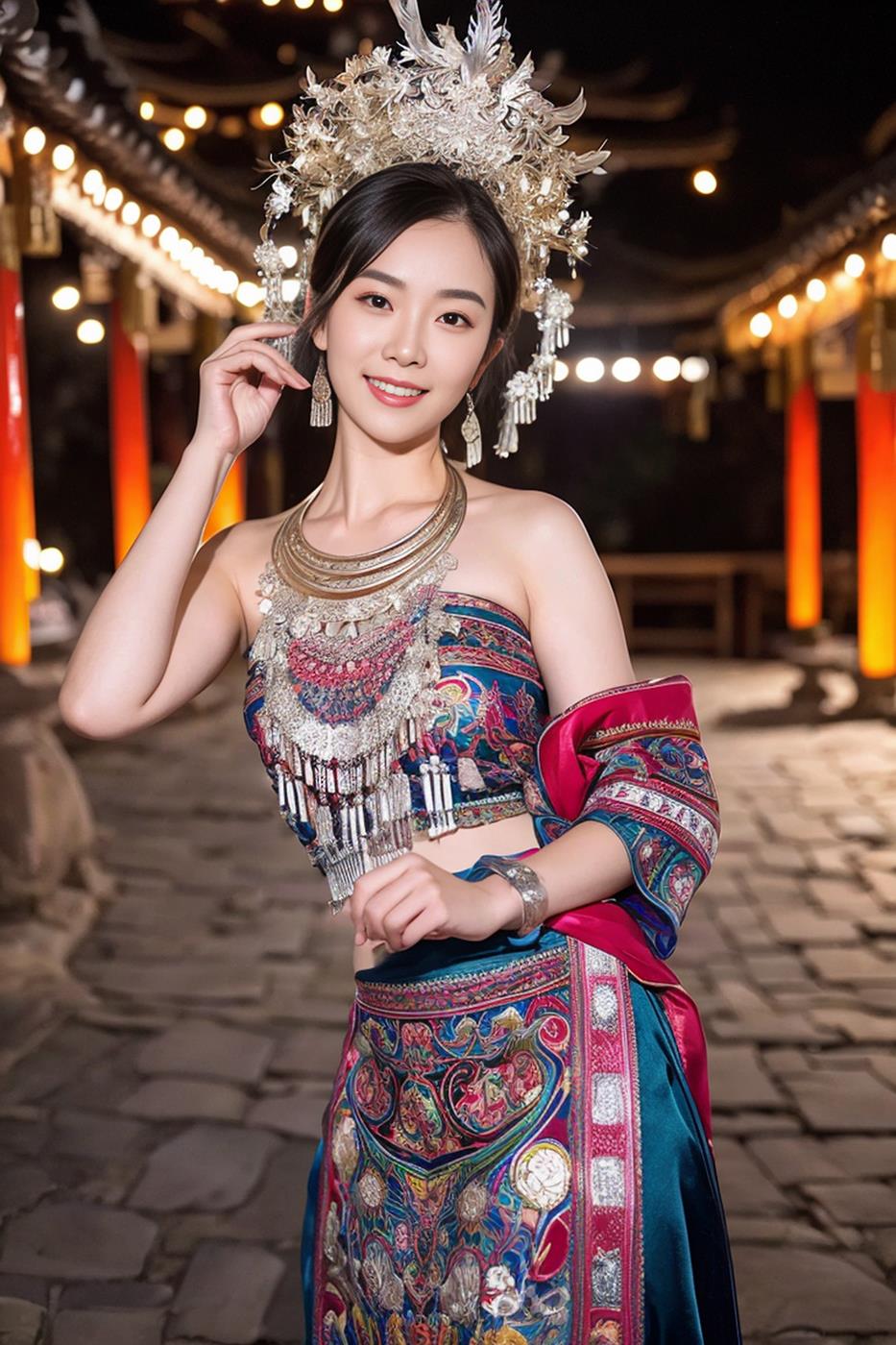 图片[38]-[AI绘画] 036 民族装的漂亮魔法秀[65P] – 速更版-美库