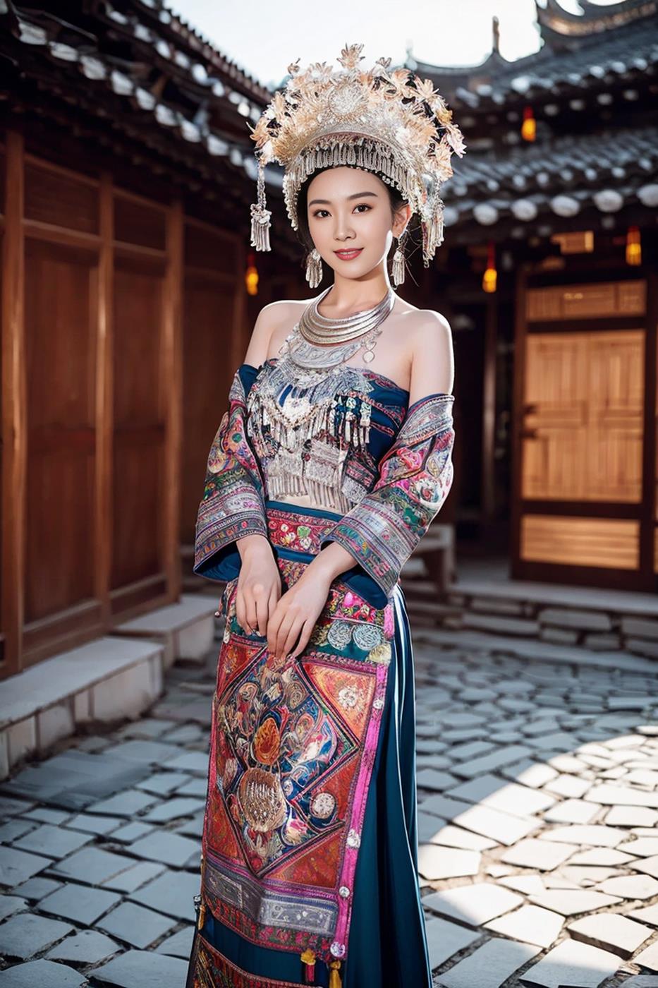 图片[45]-[AI绘画] 036 民族装的漂亮魔法秀[65P] – 速更版-美库