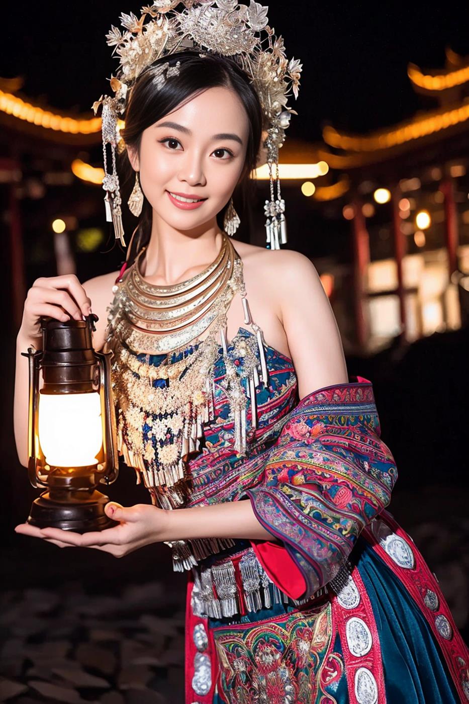 图片[47]-[AI绘画] 036 民族装的漂亮魔法秀[65P] – 速更版-美库