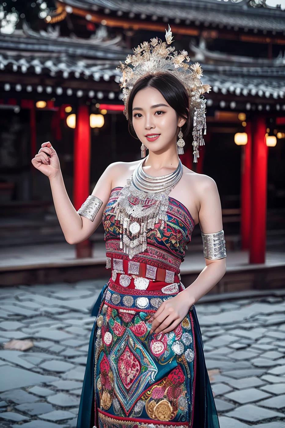 图片[49]-[AI绘画] 036 民族装的漂亮魔法秀[65P] – 速更版-美库