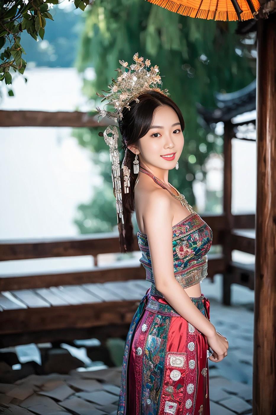 图片[50]-[AI绘画] 036 民族装的漂亮魔法秀[65P] – 速更版-美库