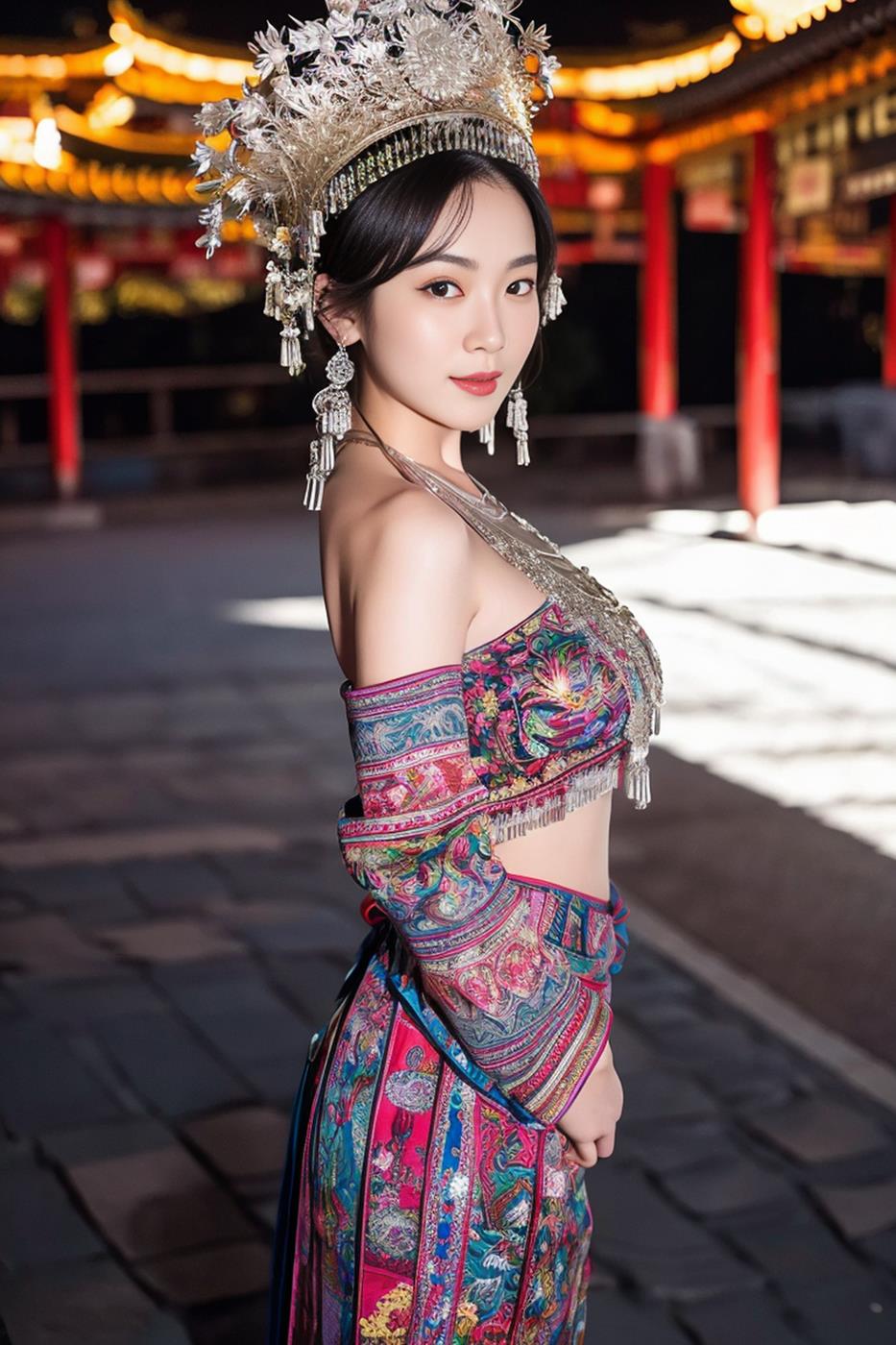 图片[53]-[AI绘画] 036 民族装的漂亮魔法秀[65P] – 速更版-美库