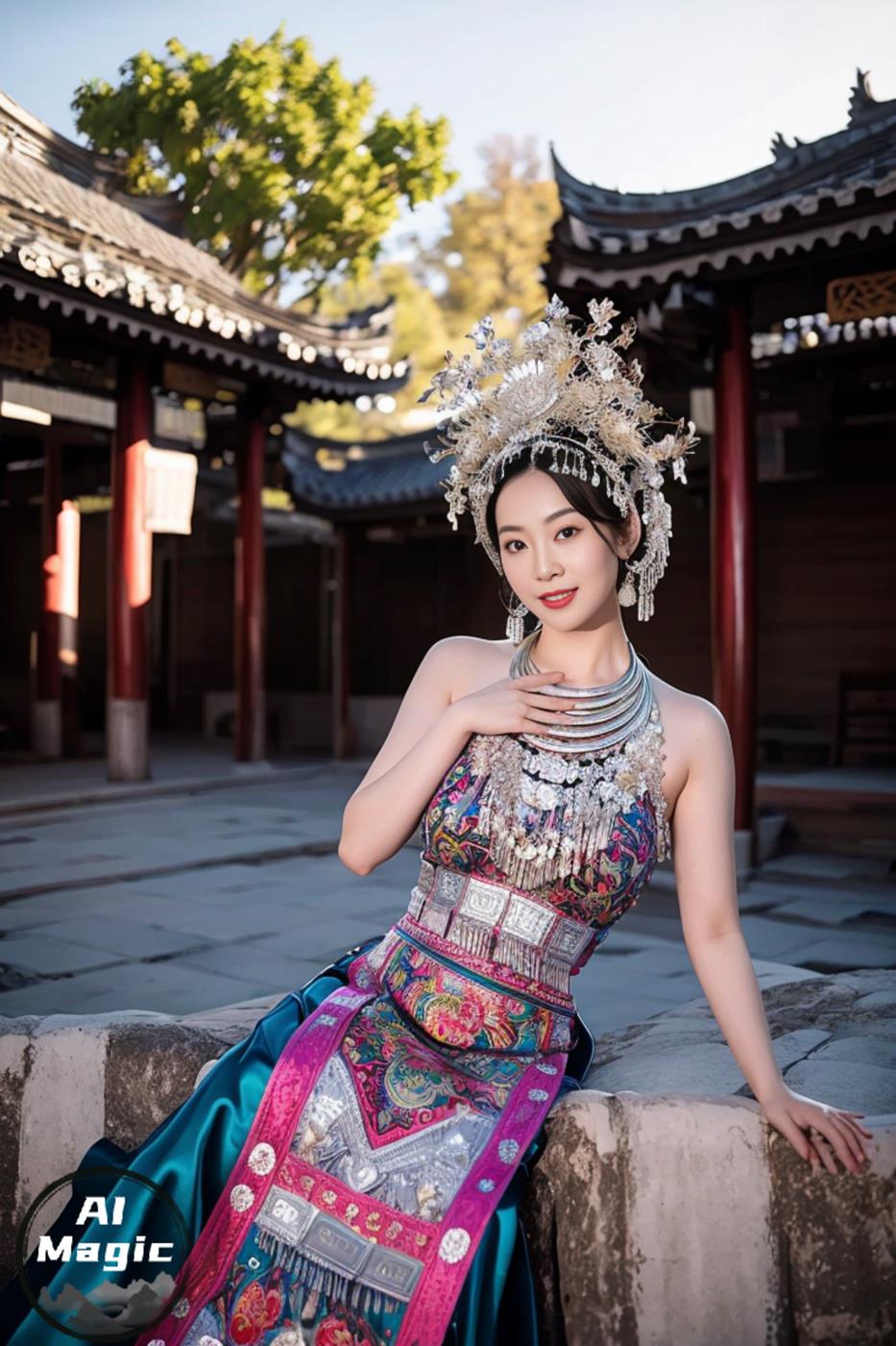 图片[62]-[AI绘画] 036 民族装的漂亮魔法秀[65P] – 速更版-美库