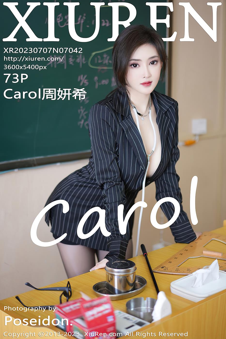 图片[10]-[Xiuren秀人网]2023.07.07 NO.7042 Carol周妍希 同学们上课啦！[15+1P] – 速更版-美库