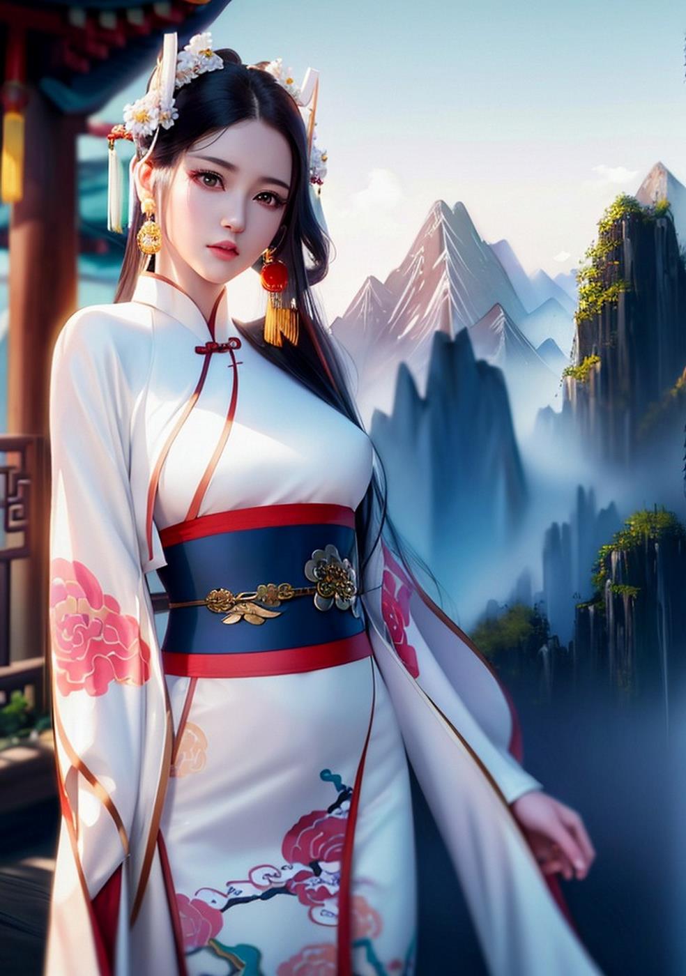 图片[53]-[AI绘画] 040 古风仙女无可比拟[149P] – 速更版-美库