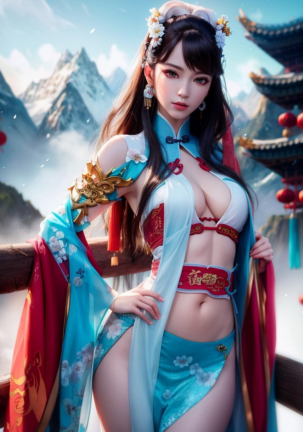 图片[58]-[AI绘画] 040 古风仙女无可比拟[149P] – 速更版-美库